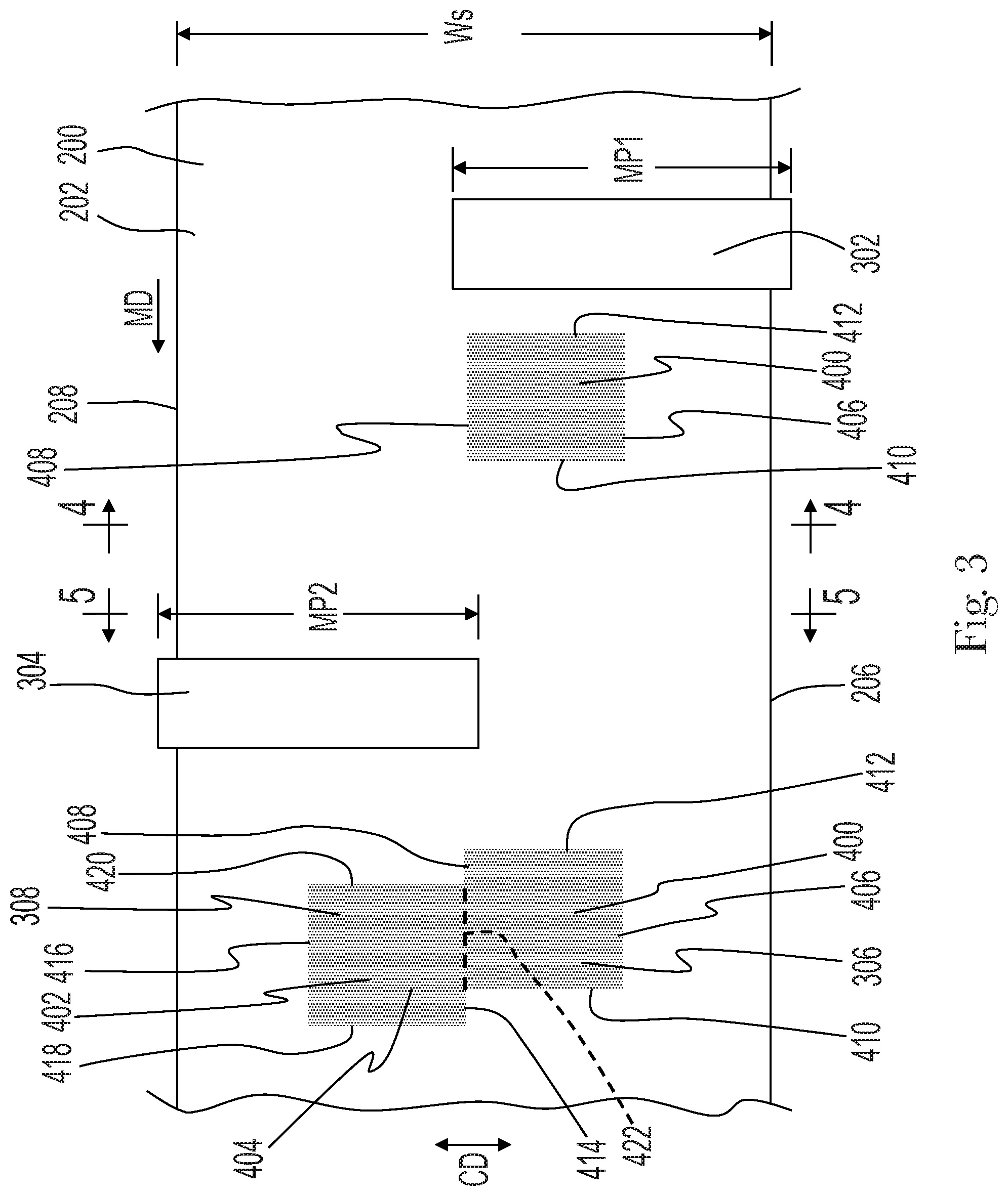 Patent US11772390 Figure 3 – Method and apparatus for inkjet printing absorbent article components