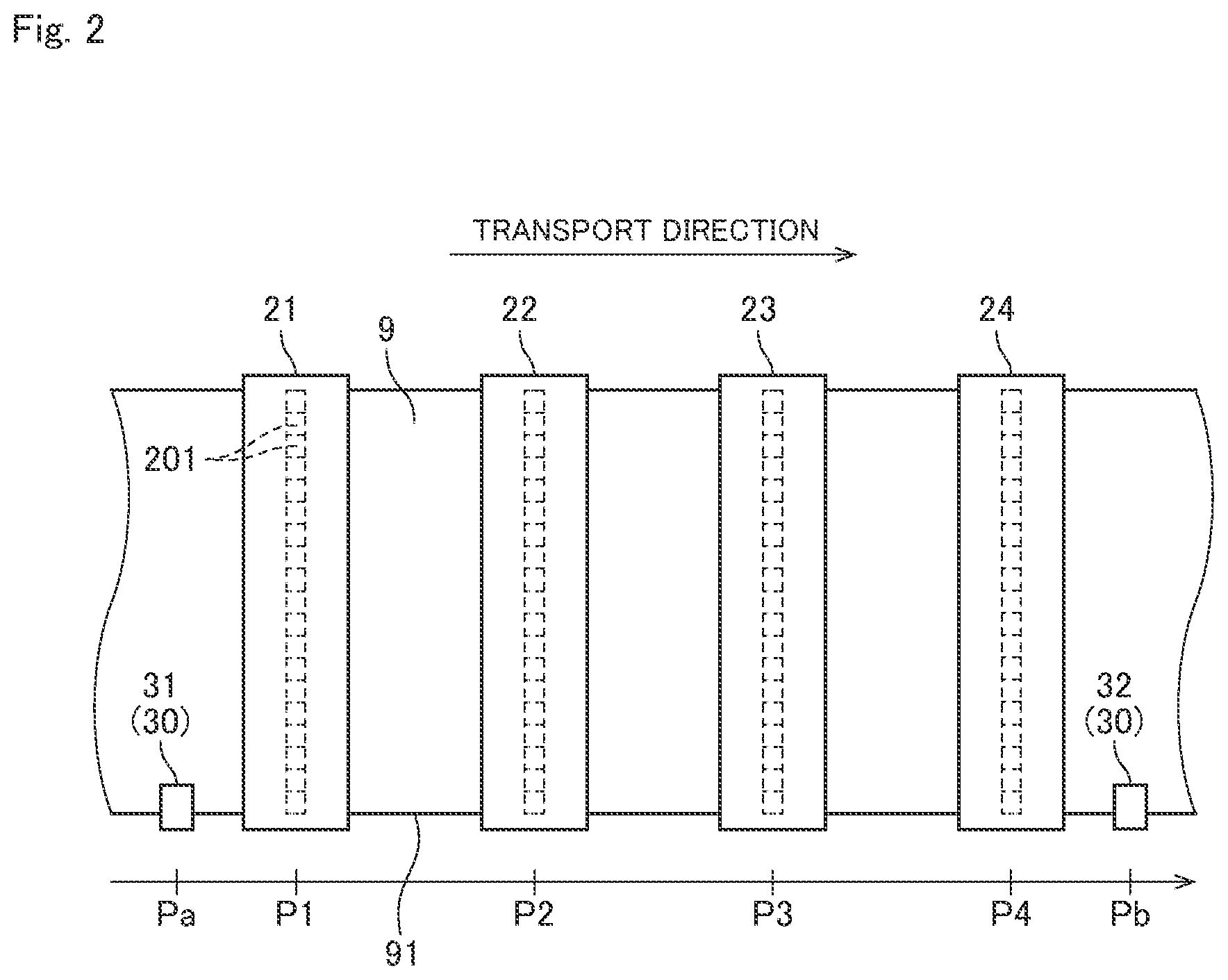 Patent US11772392 Figure 2 – Base material processing apparatus and detection method