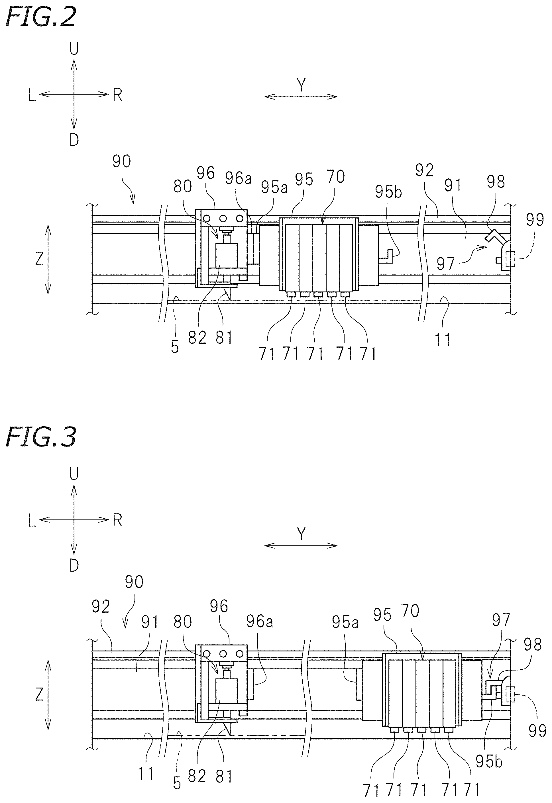 Patent US11772393 Figure 2 – Printer and cutting device with actuated pinch rollers