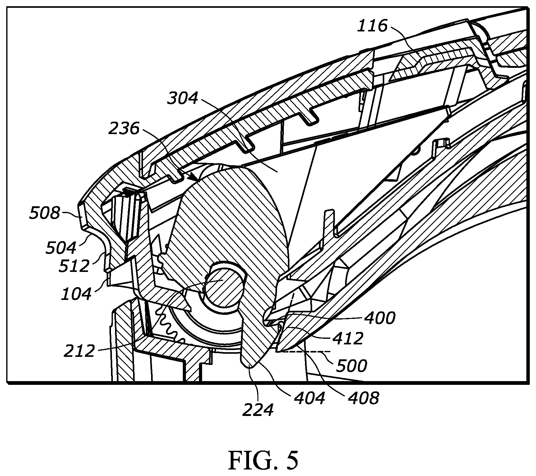 Patent US11772395 Figure 5 – Lid subsystem for media processing devices