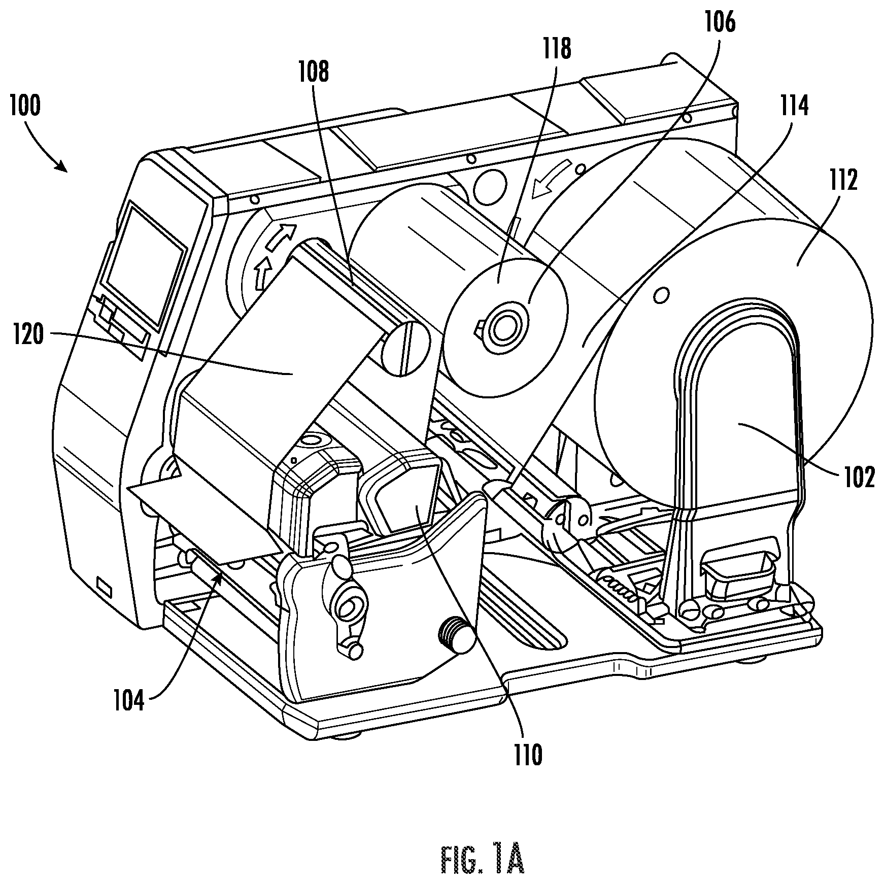 Patent US11772398 Figure 1 – Systems and apparatuses for avoiding ribbon wrinkle