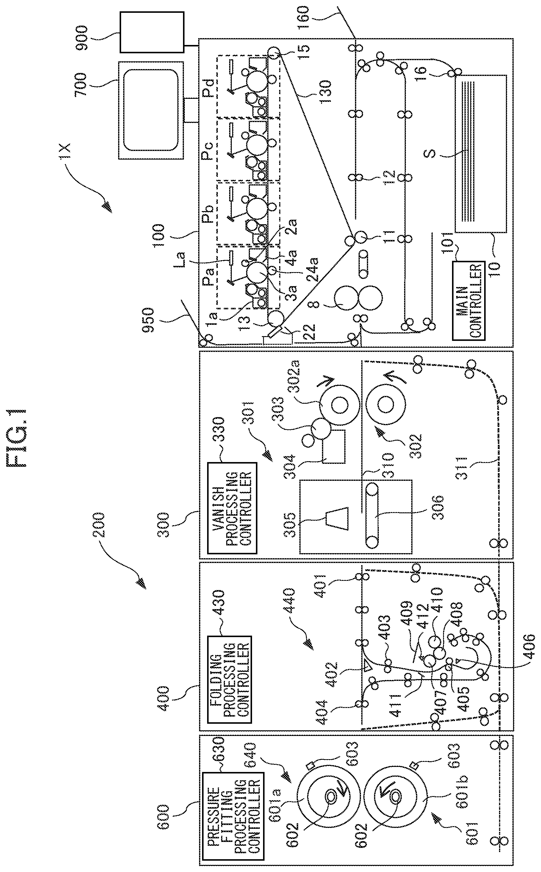 Patent US11772408 Figure 1 – Image forming system