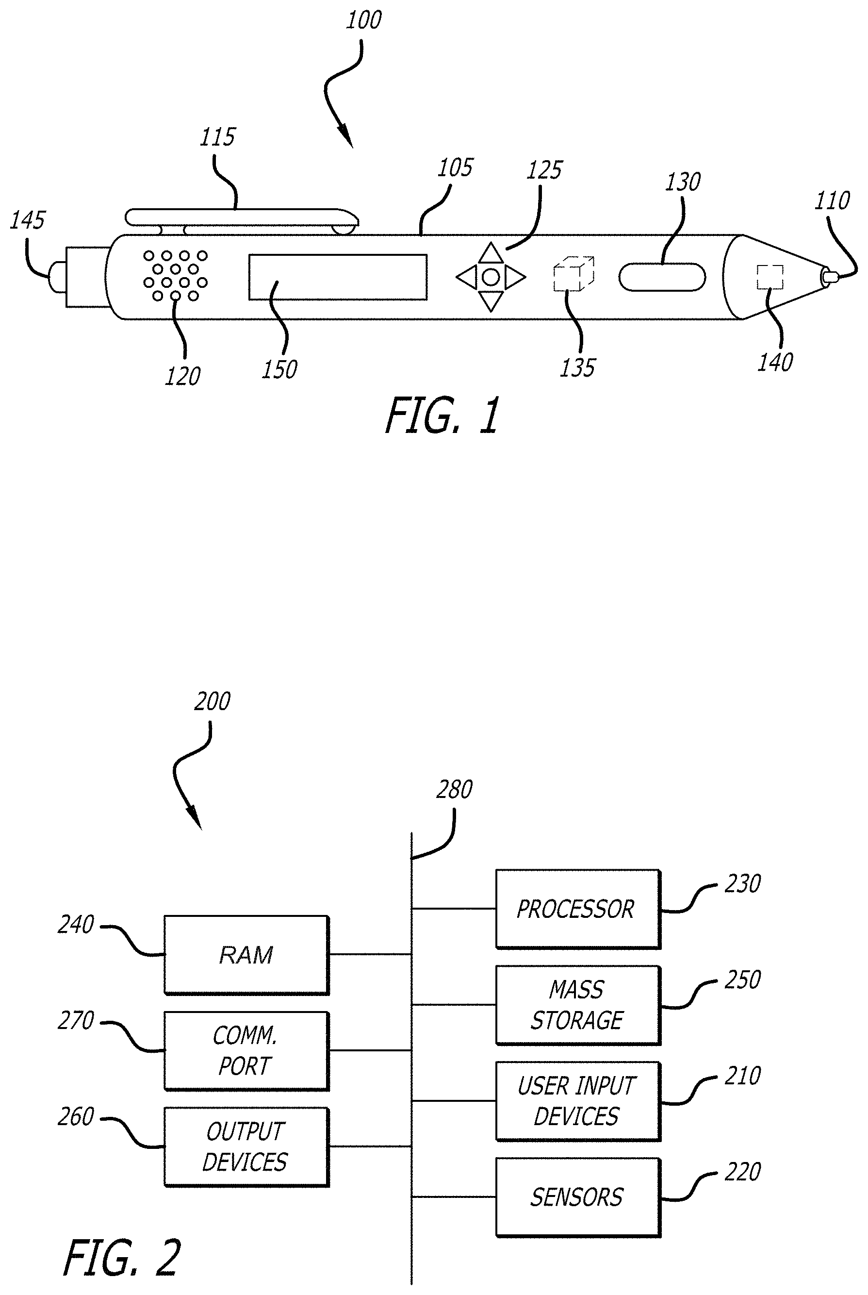 Patent US11772409 Figure 1 – Digital pen with enhanced educational and therapeutic feedback