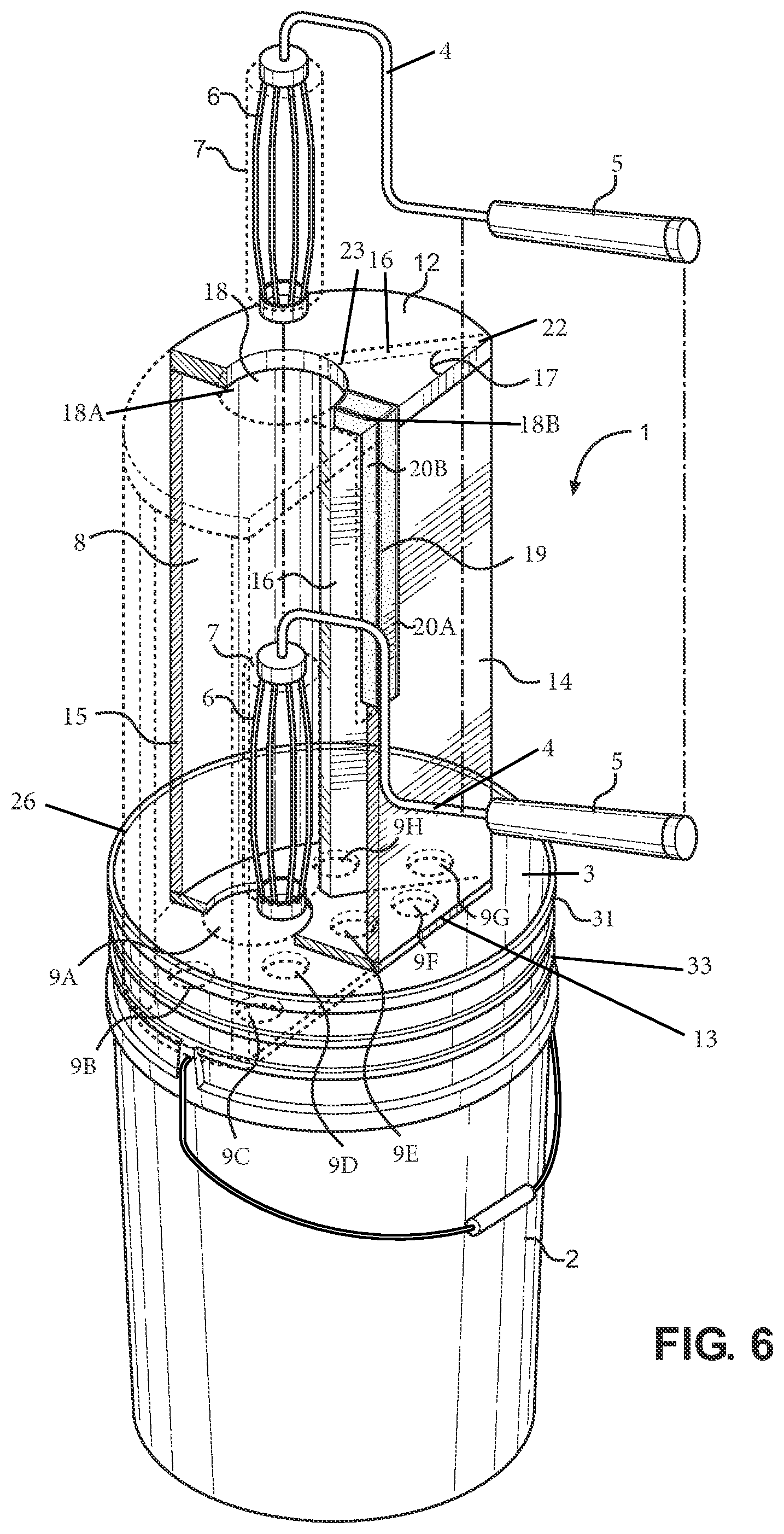 Patent US11772413 Figure 5 – Paint roller housing