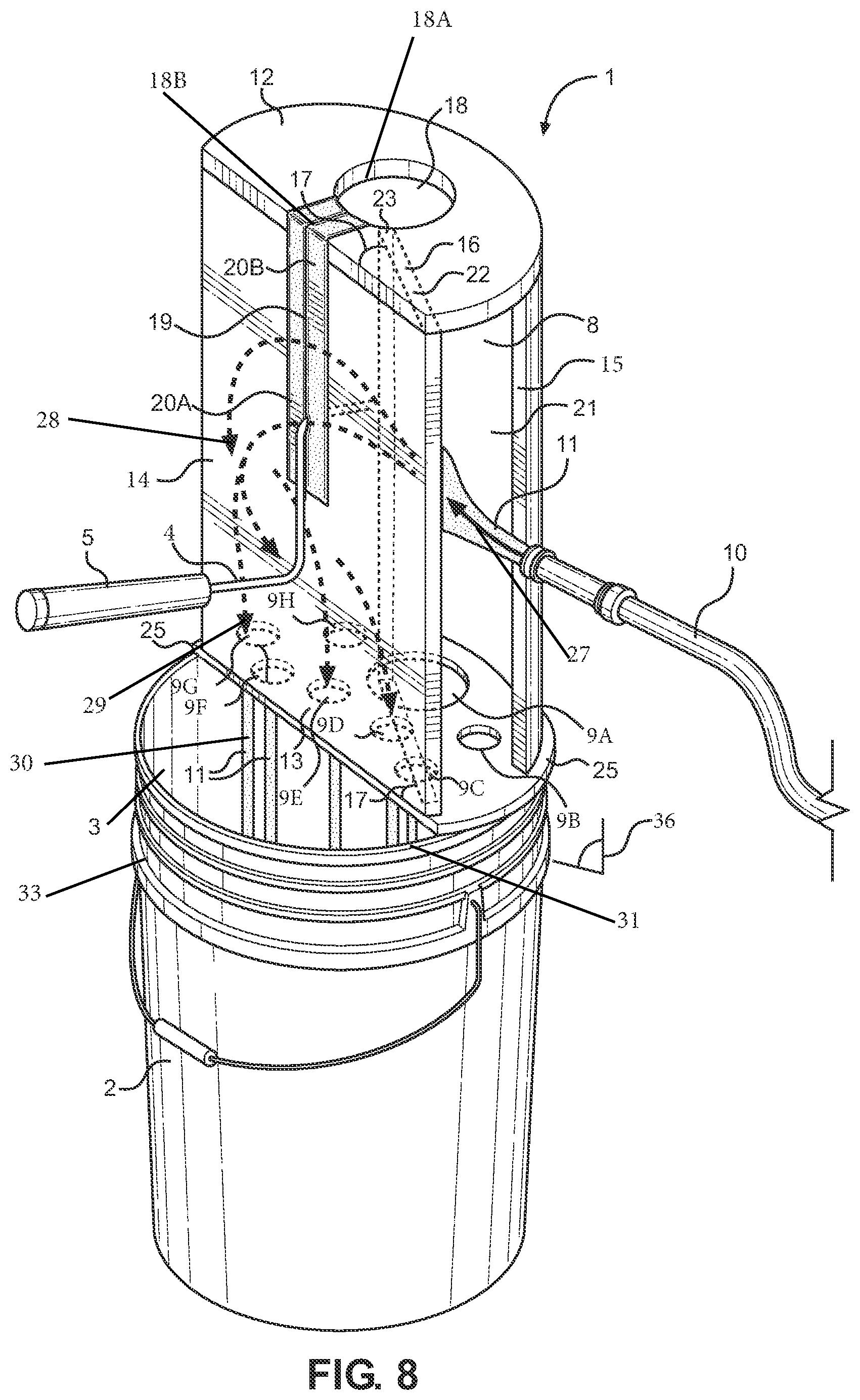 Patent US11772413 Figure 7 – Paint roller housing