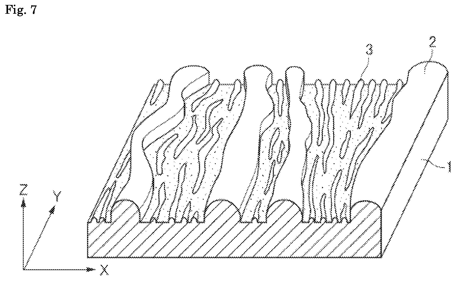 Patent US11772415 Figure 4 – Raised woodgrain finish decorative material