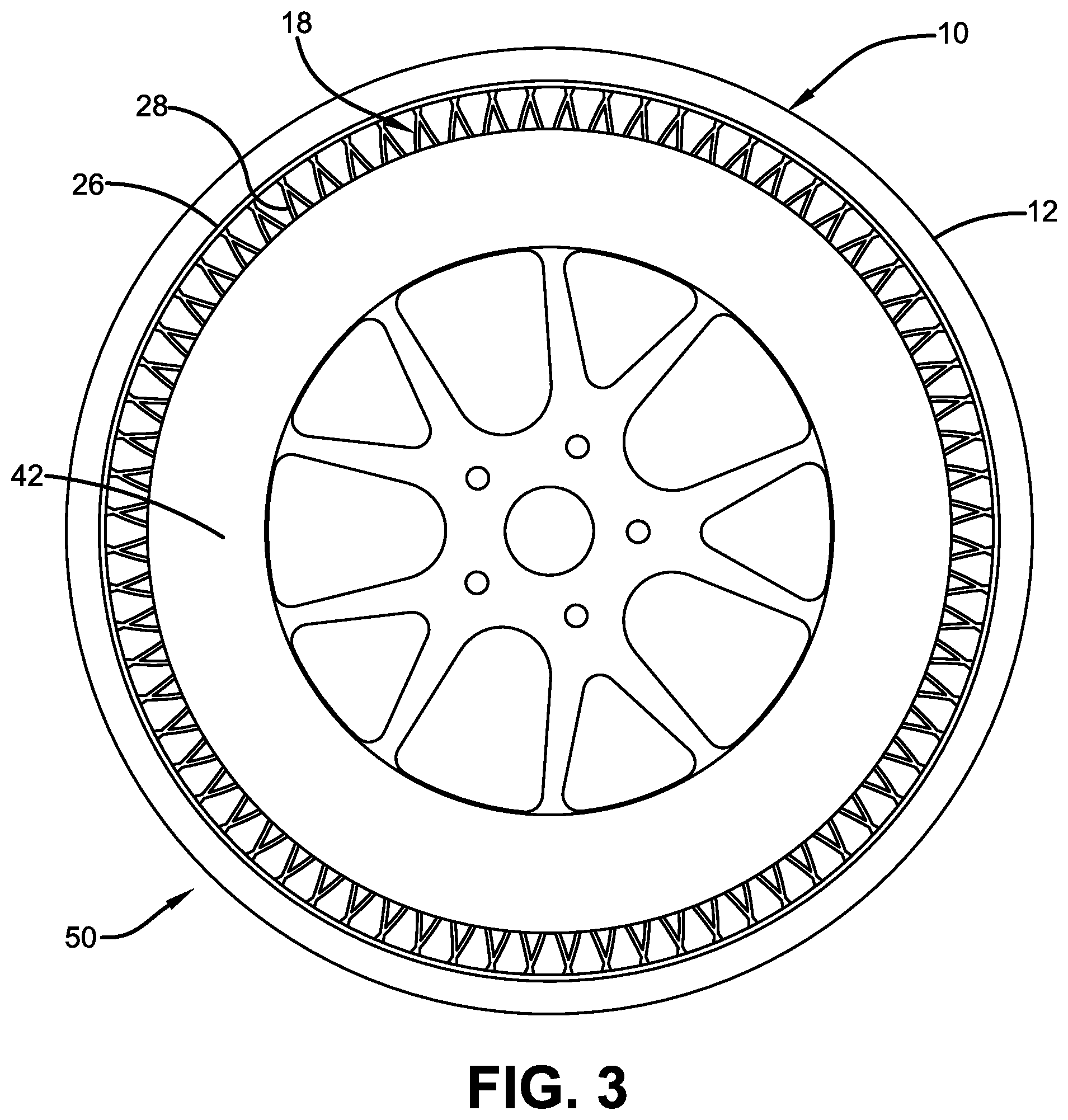 Patent US11772416 Figure 3 – System for detection of non-pneumatic tire loading