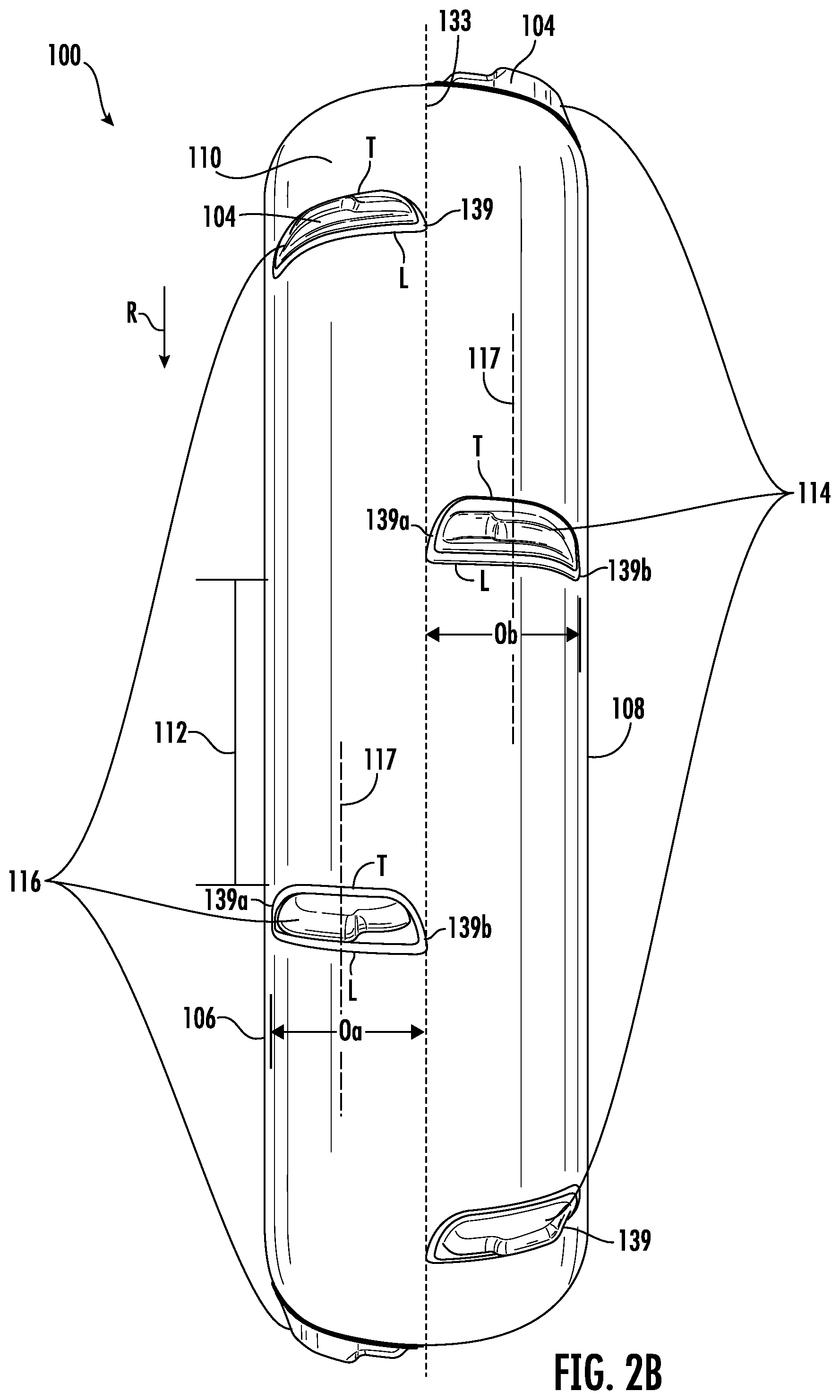 Patent US11772417 Figure 3 – Paddle tire