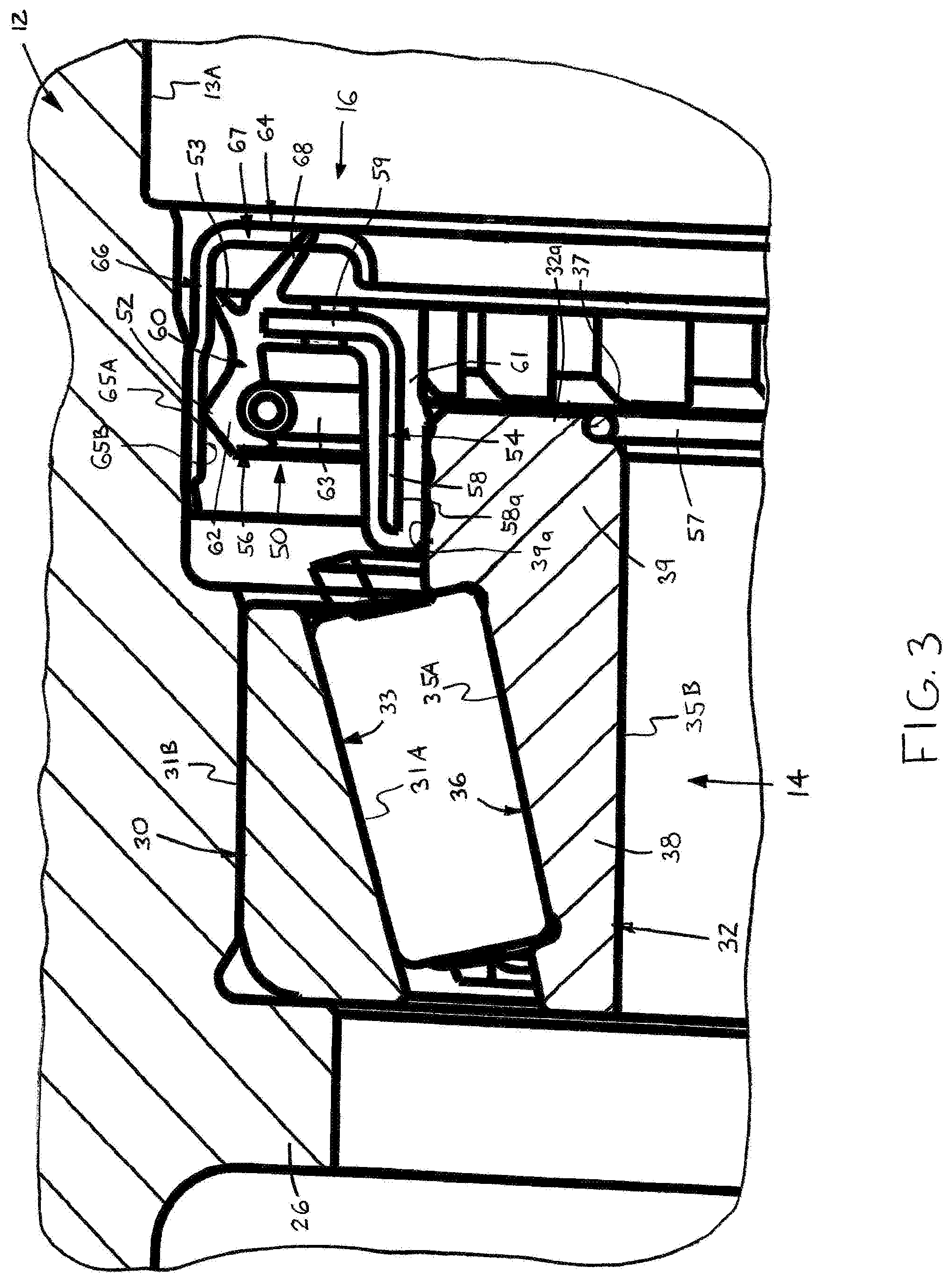 Patent US11772419 Figure 3 – Unitized wheel end assembly
