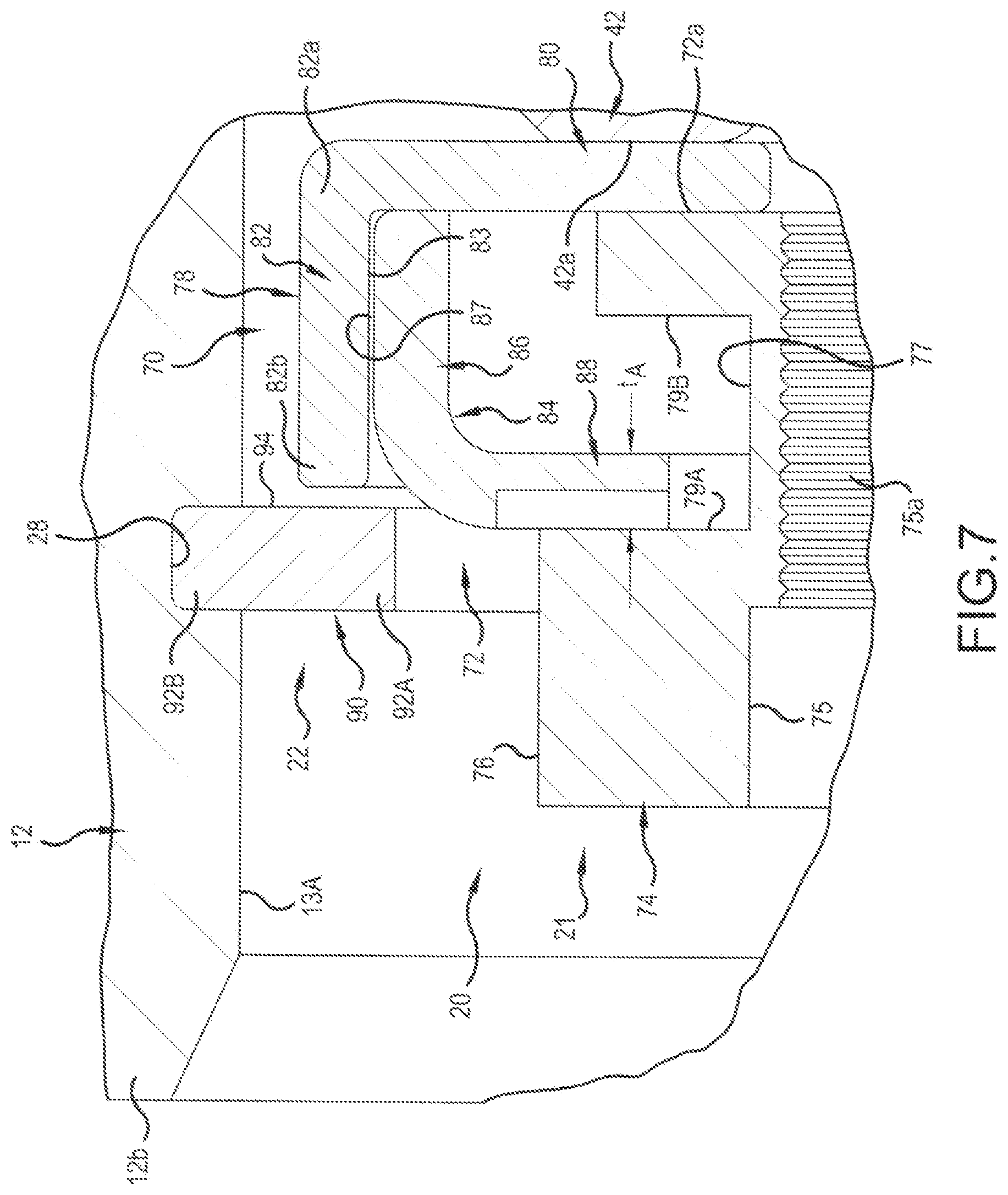 Patent US11772419 Figure 7 – Unitized wheel end assembly