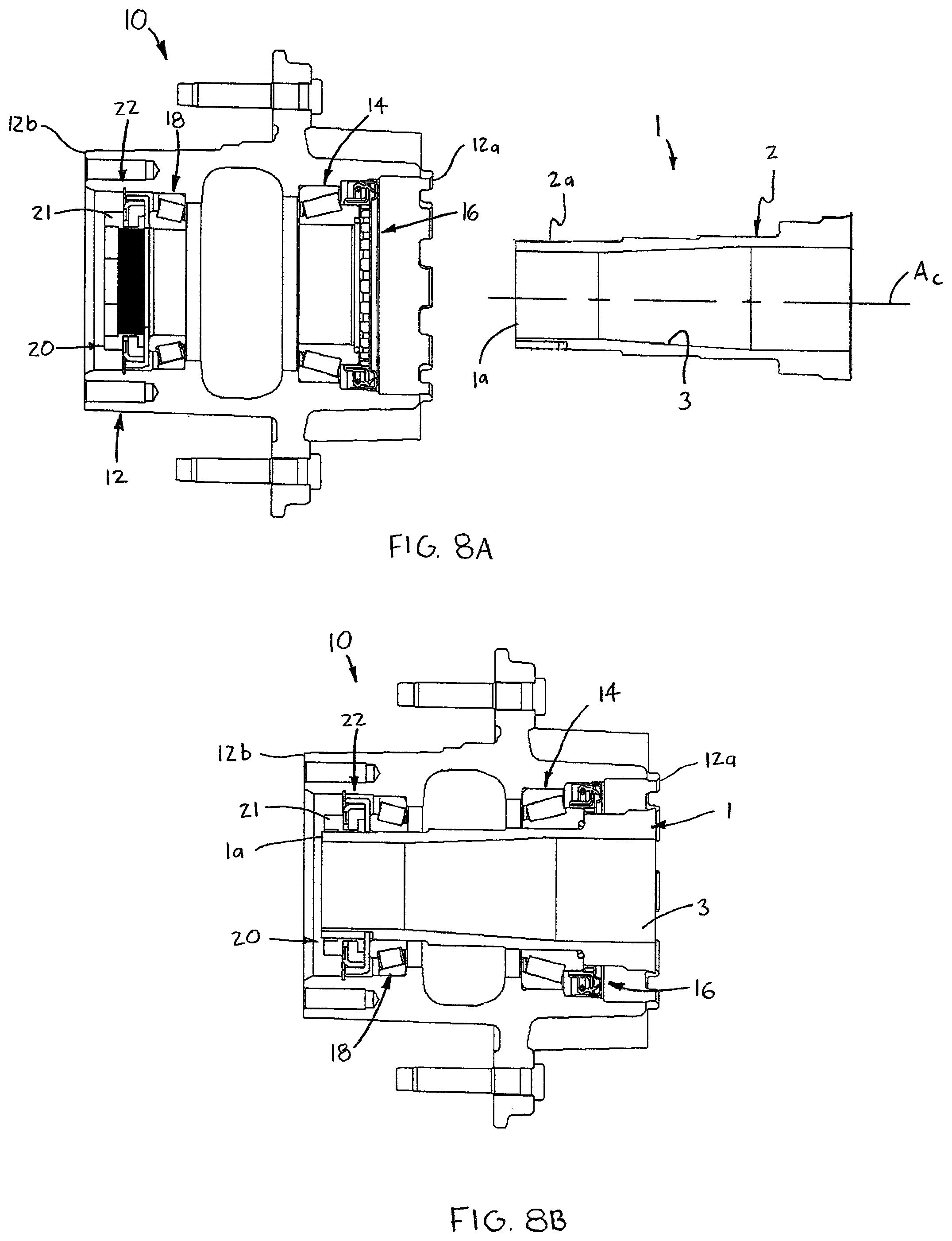 Patent US11772419 Figure 8 – Unitized wheel end assembly