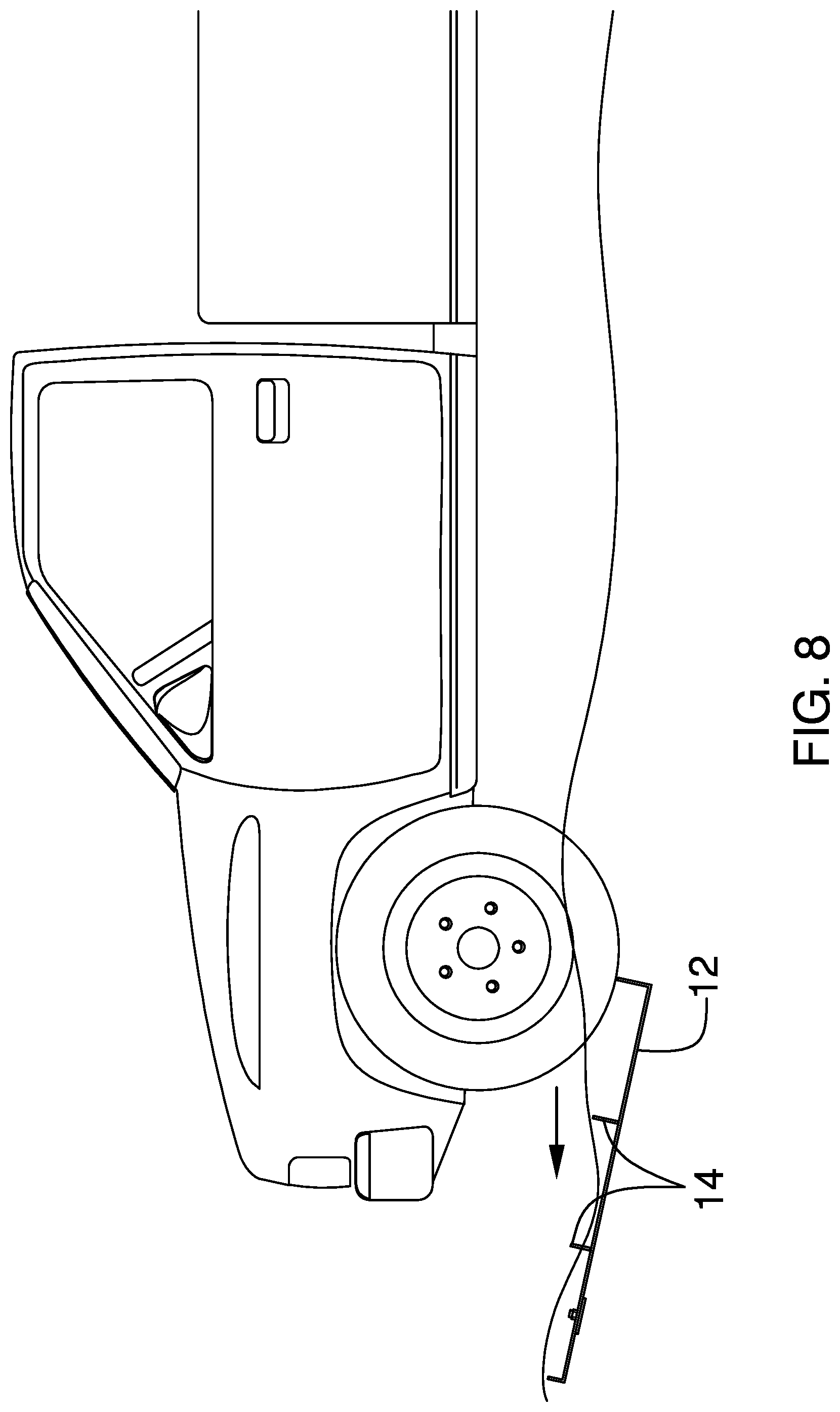 Patent US11772421 Figure 5 – Vehicle wheel traction assembly