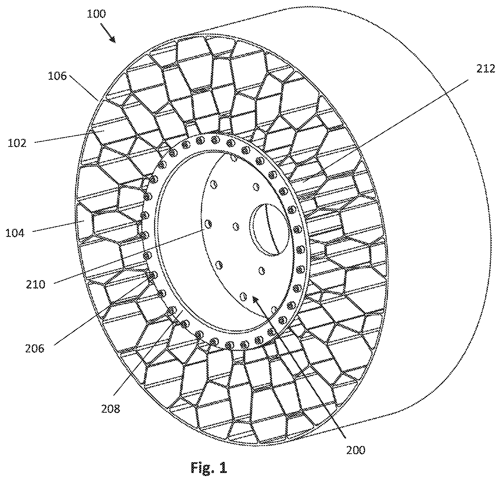 Patent US11772423 Figure 1 – Reusable rim for non-pneumatic tires