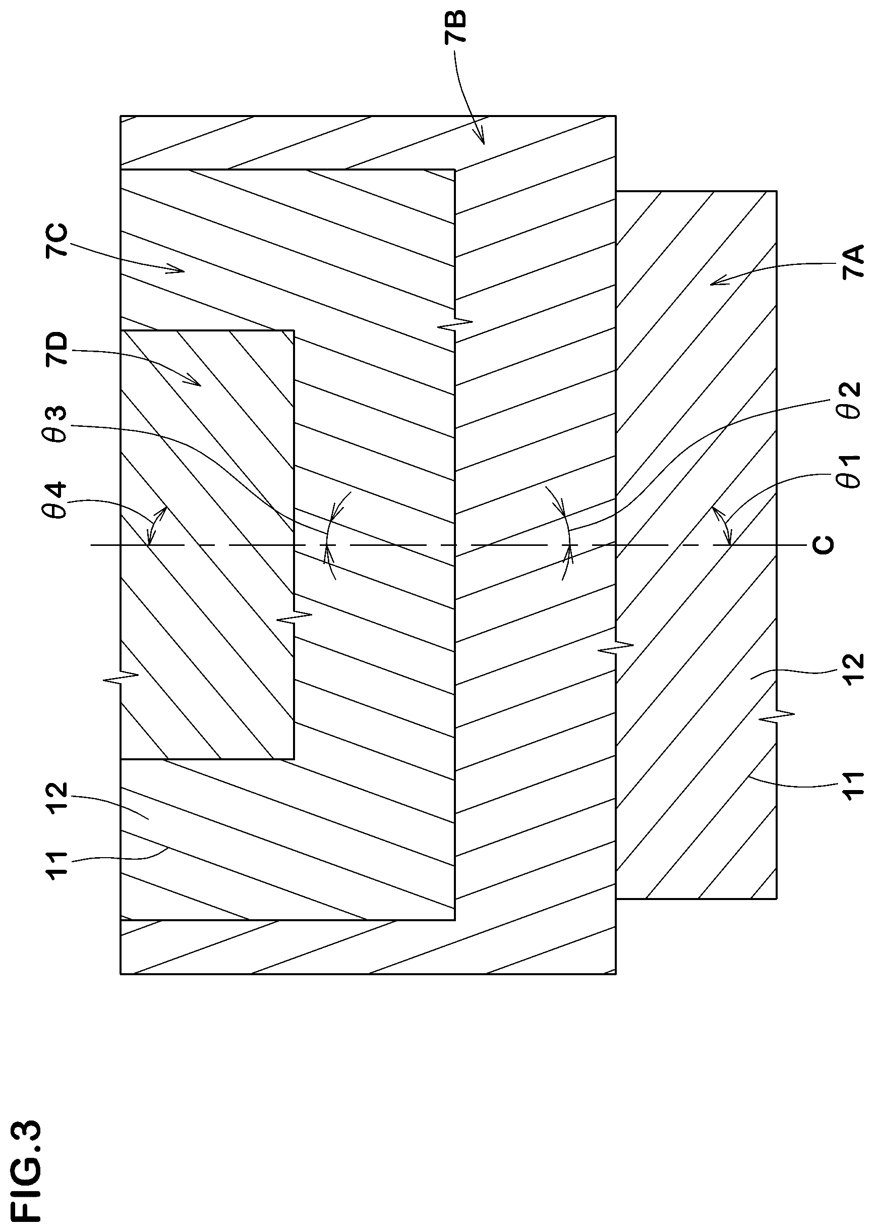Patent US11772426 Figure 3 – Heavy-duty tire