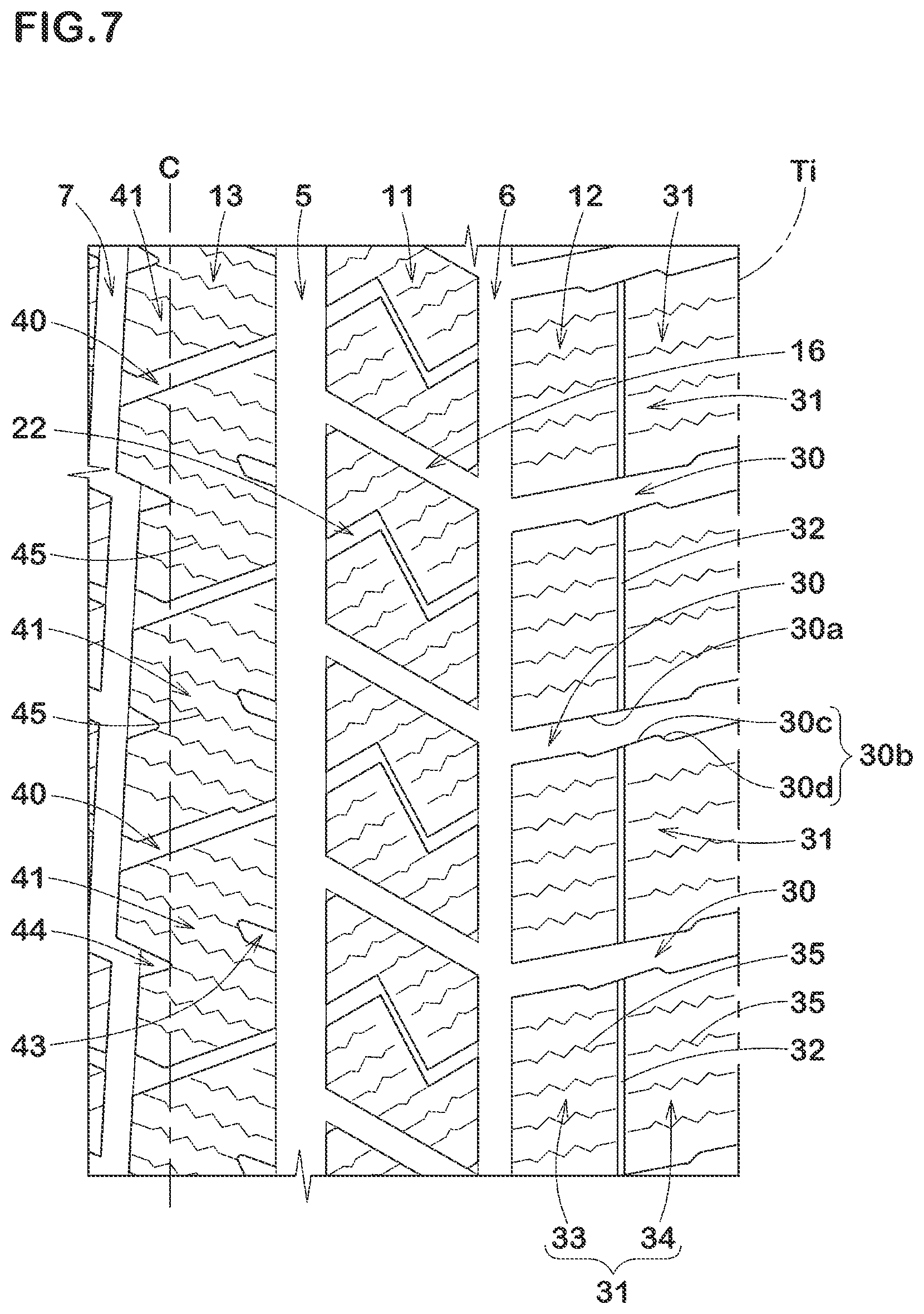 Patent US11772428 Figure 6 – Tire