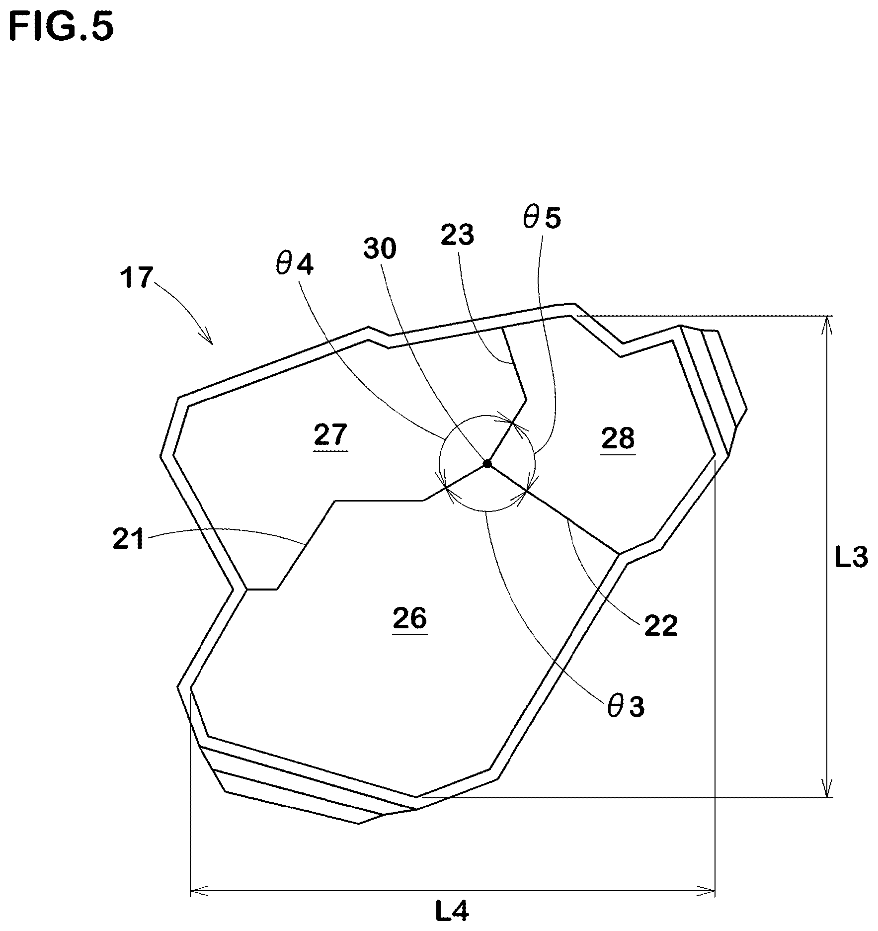 Patent US11772429 Figure 5 – Tire