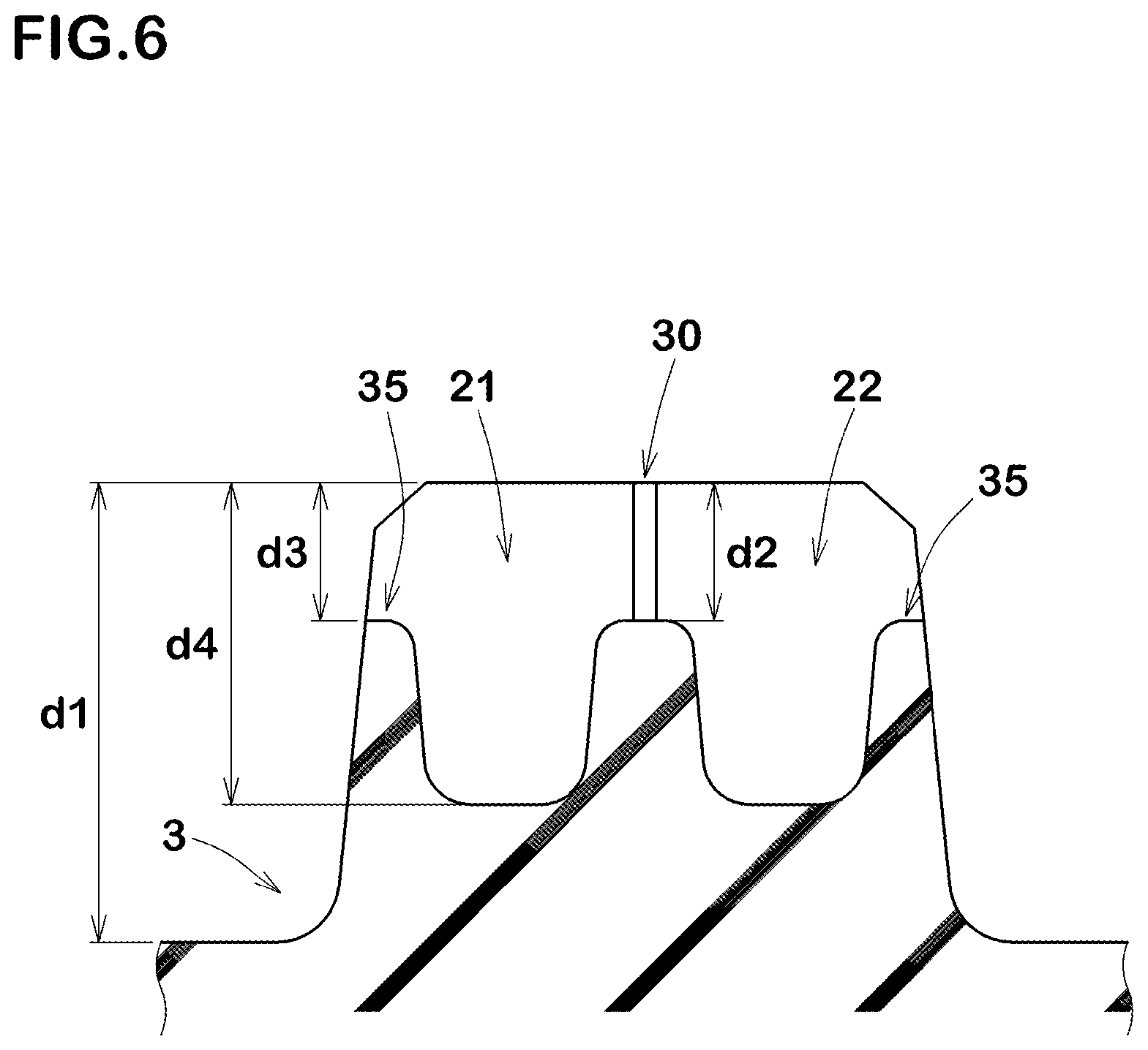 Patent US11772429 Figure 6 – Tire