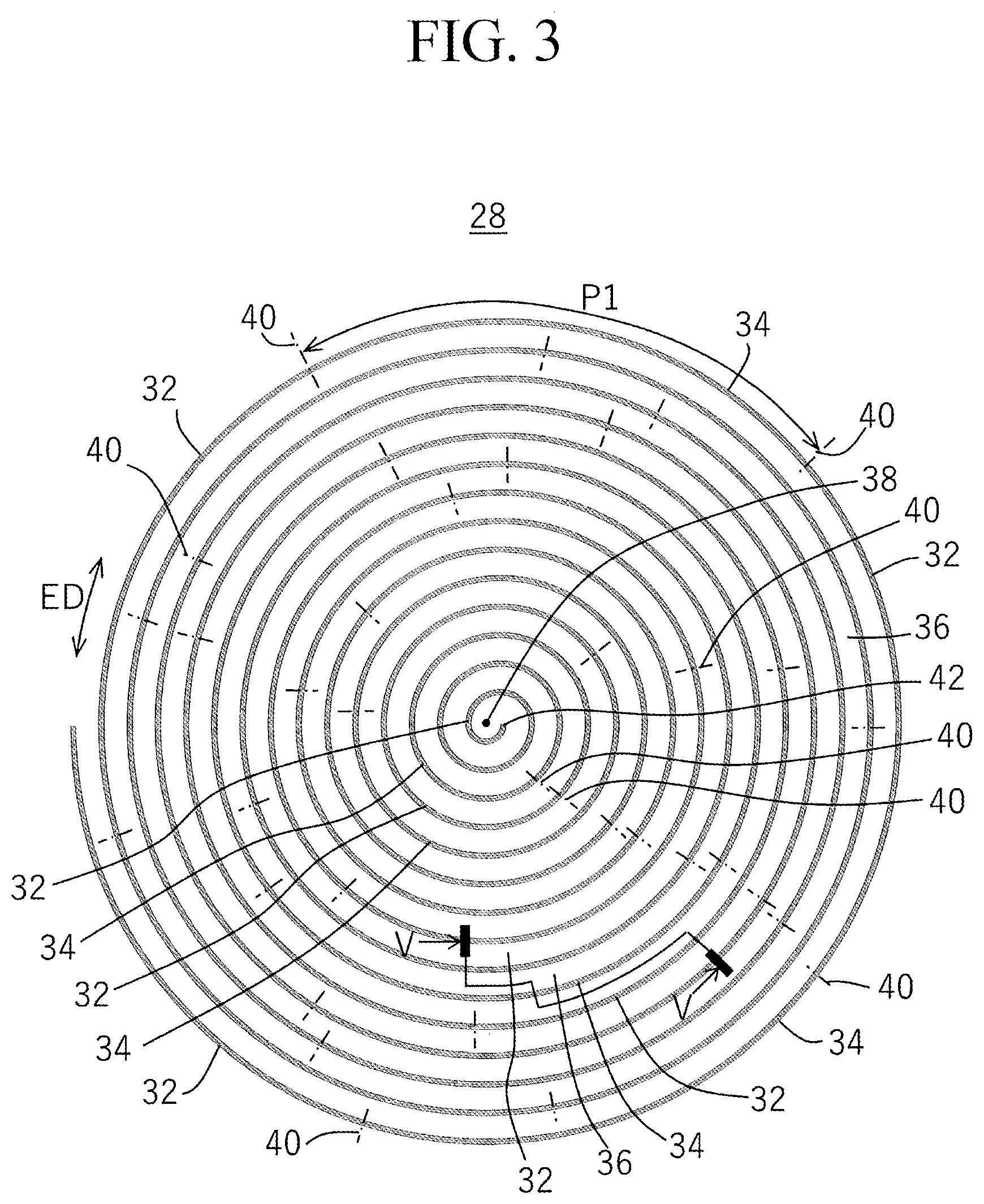 Patent US11772433 Figure 3 – Pneumatic tire