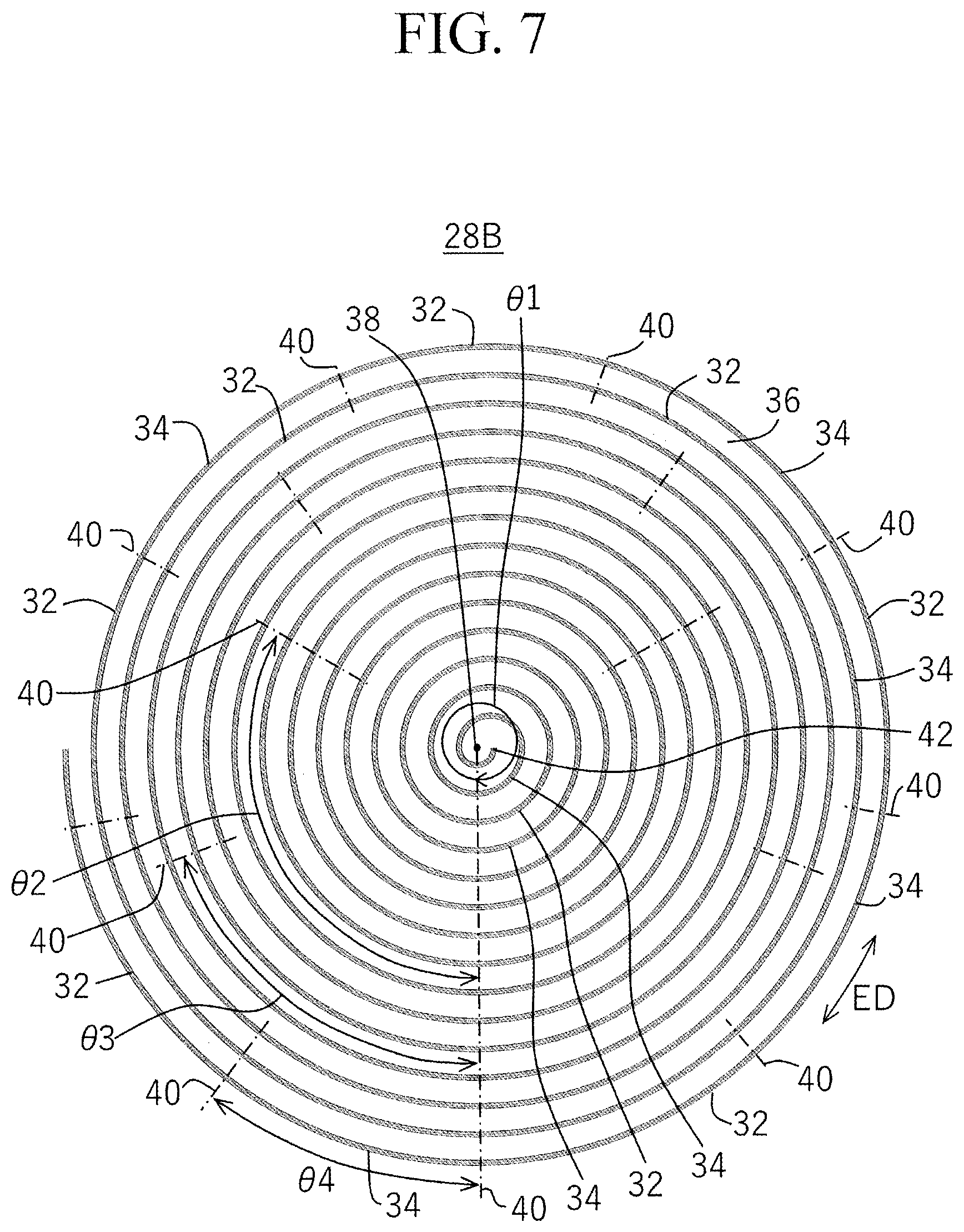 Patent US11772433 Figure 7 – Pneumatic tire