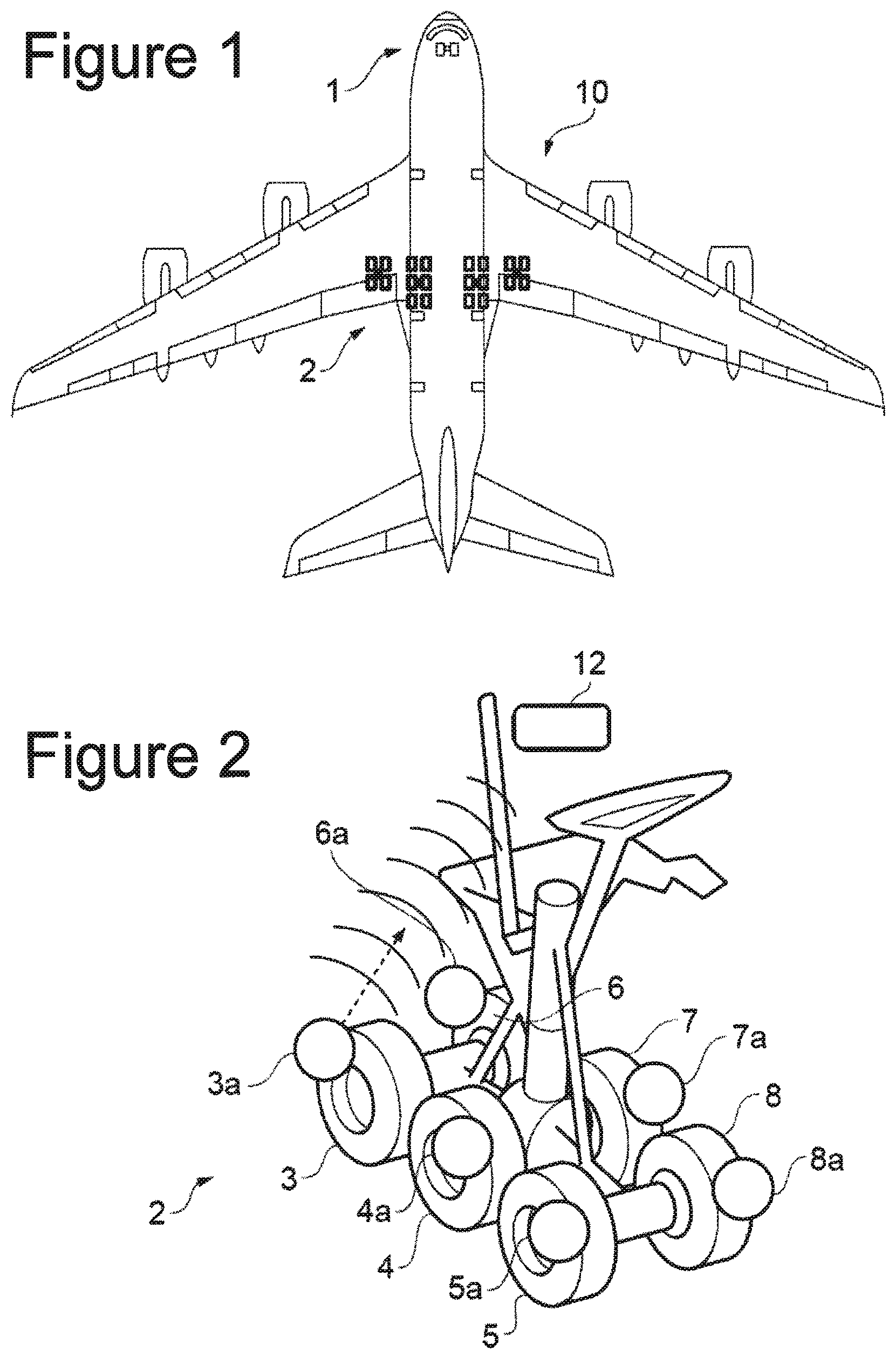 Patent US11772434 Figure 1 – Method of monitoring the pressure of an aircraft tire