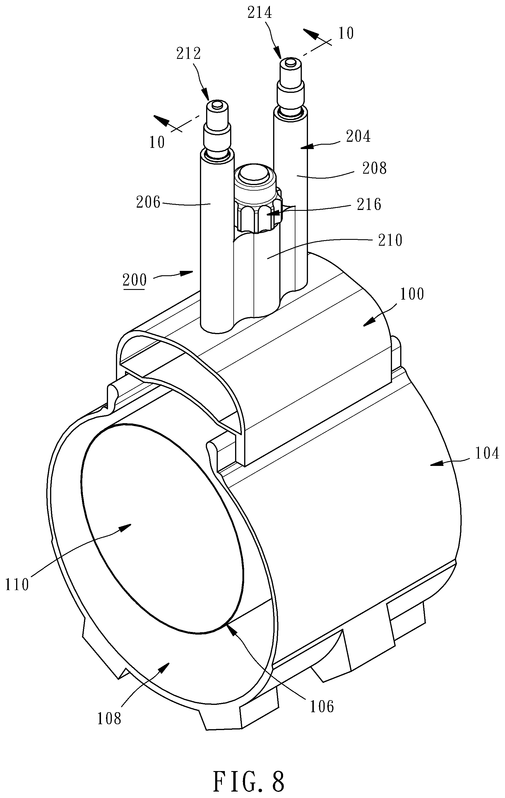 Patent US11772435 Figure 6 – Valve assembly for tires