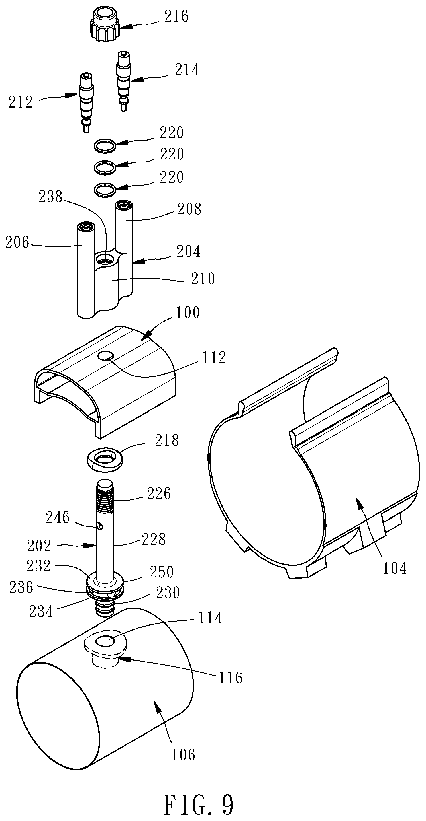 Patent US11772435 Figure 7 – Valve assembly for tires