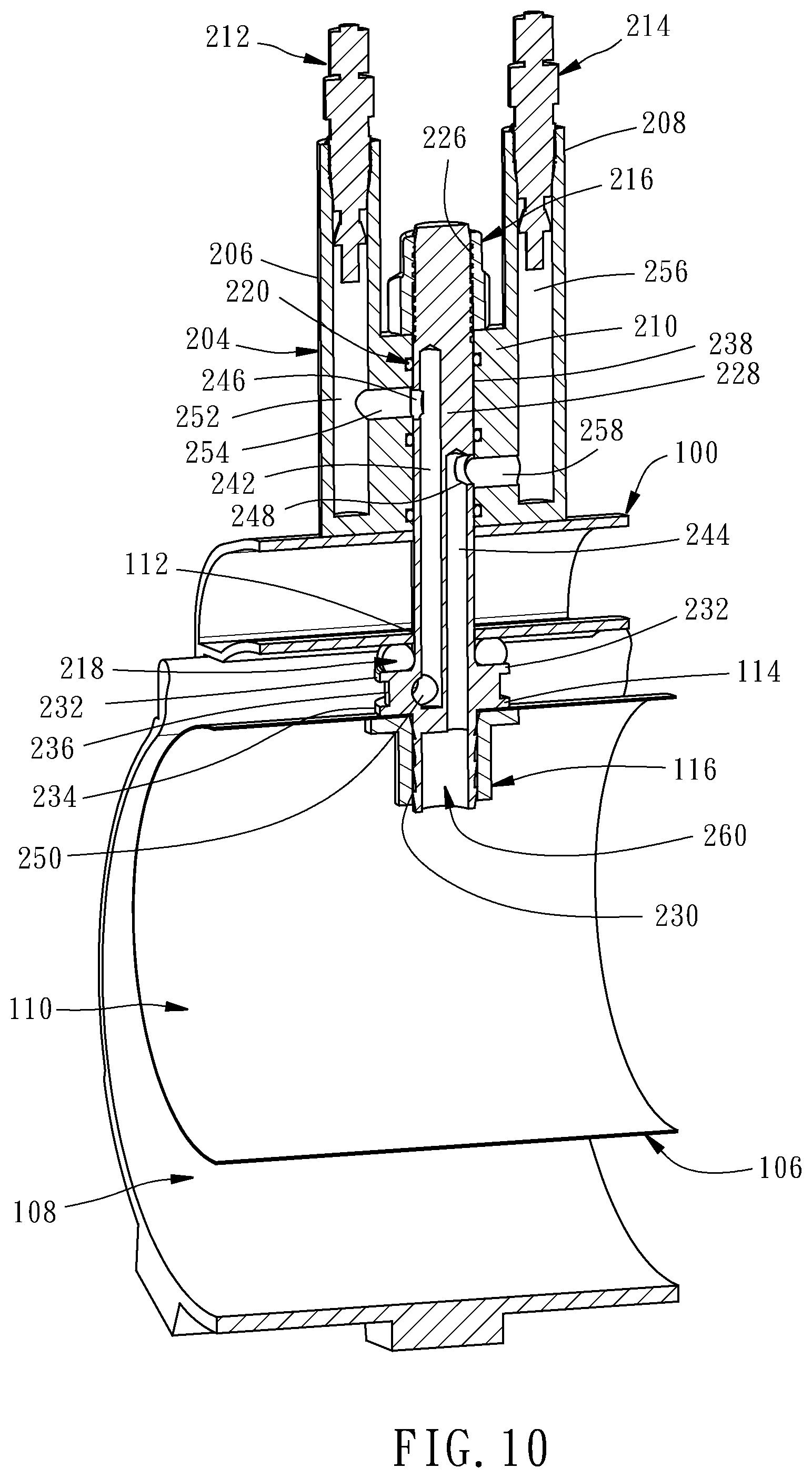Patent US11772435 Figure 8 – Valve assembly for tires
