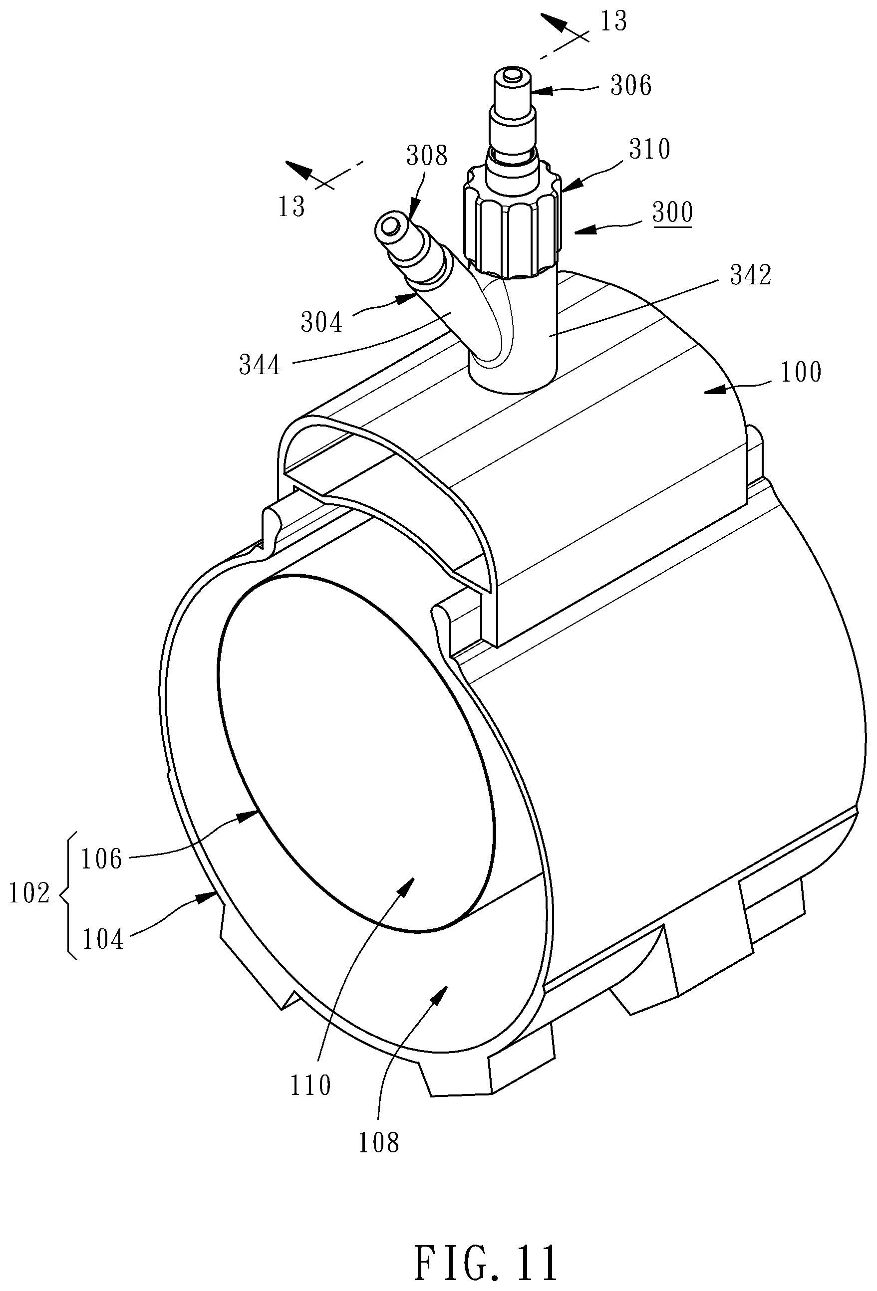 Patent US11772435 Figure 9 – Valve assembly for tires
