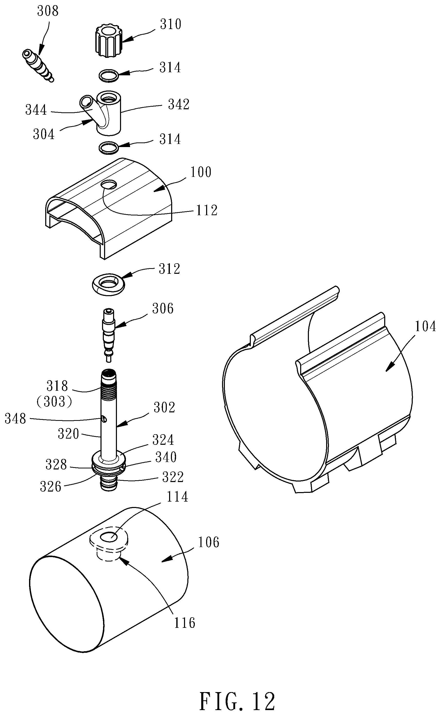 Patent US11772435 Figure 10 – Valve assembly for tires