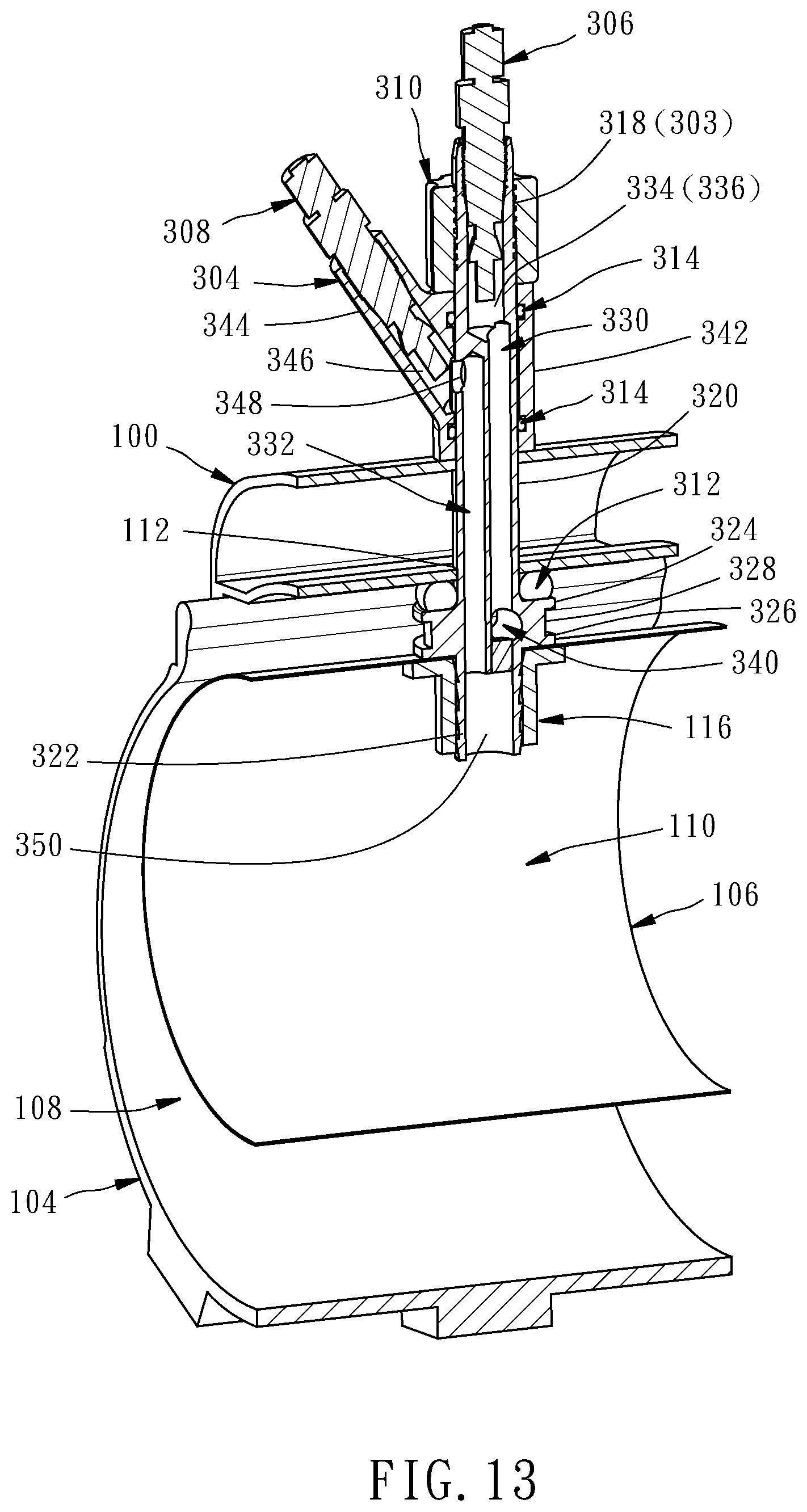 Patent US11772435 Figure 11 – Valve assembly for tires