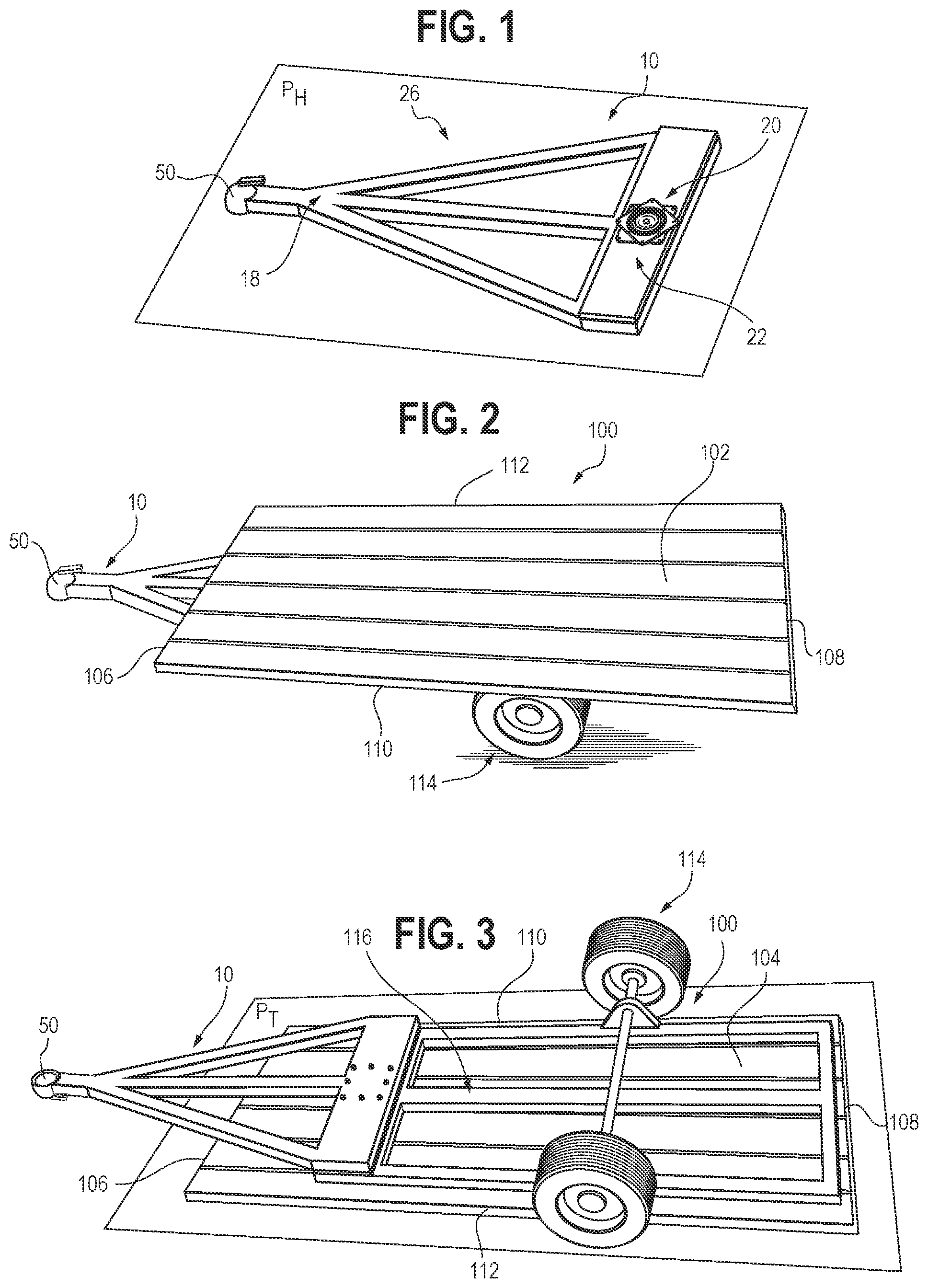 Patent US11772436 Figure 1 – Trailer hitch configuration with integrated floor tilt frame