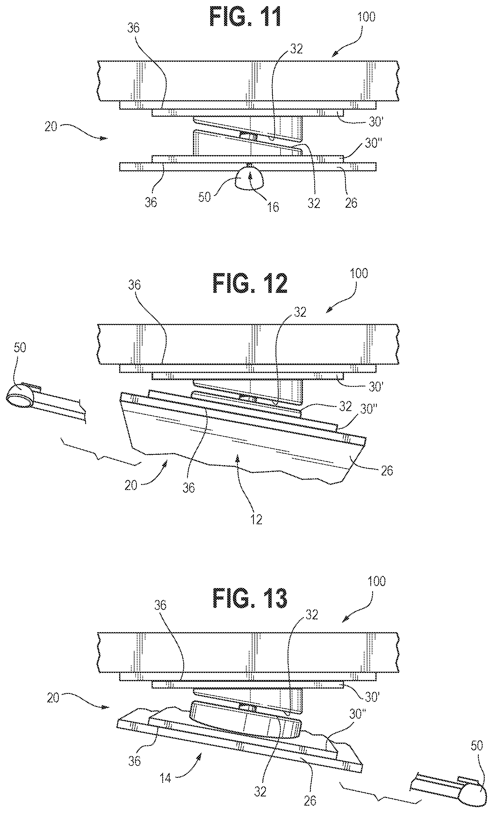 Patent US11772436 Figure 5 – Trailer hitch configuration with integrated floor tilt frame