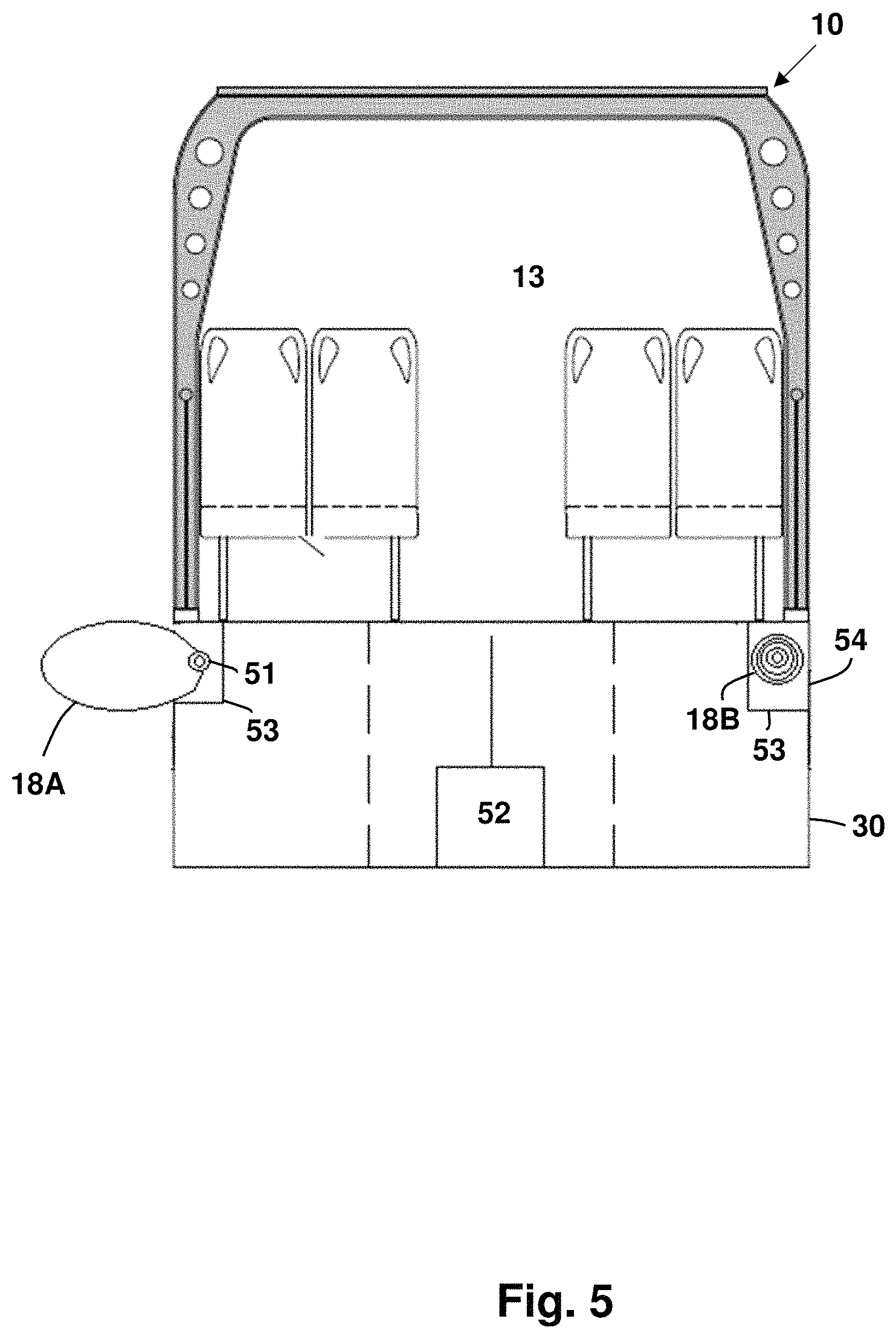 Patent US11772439 Figure 5 – Amphibious vehicle with retractable floaters