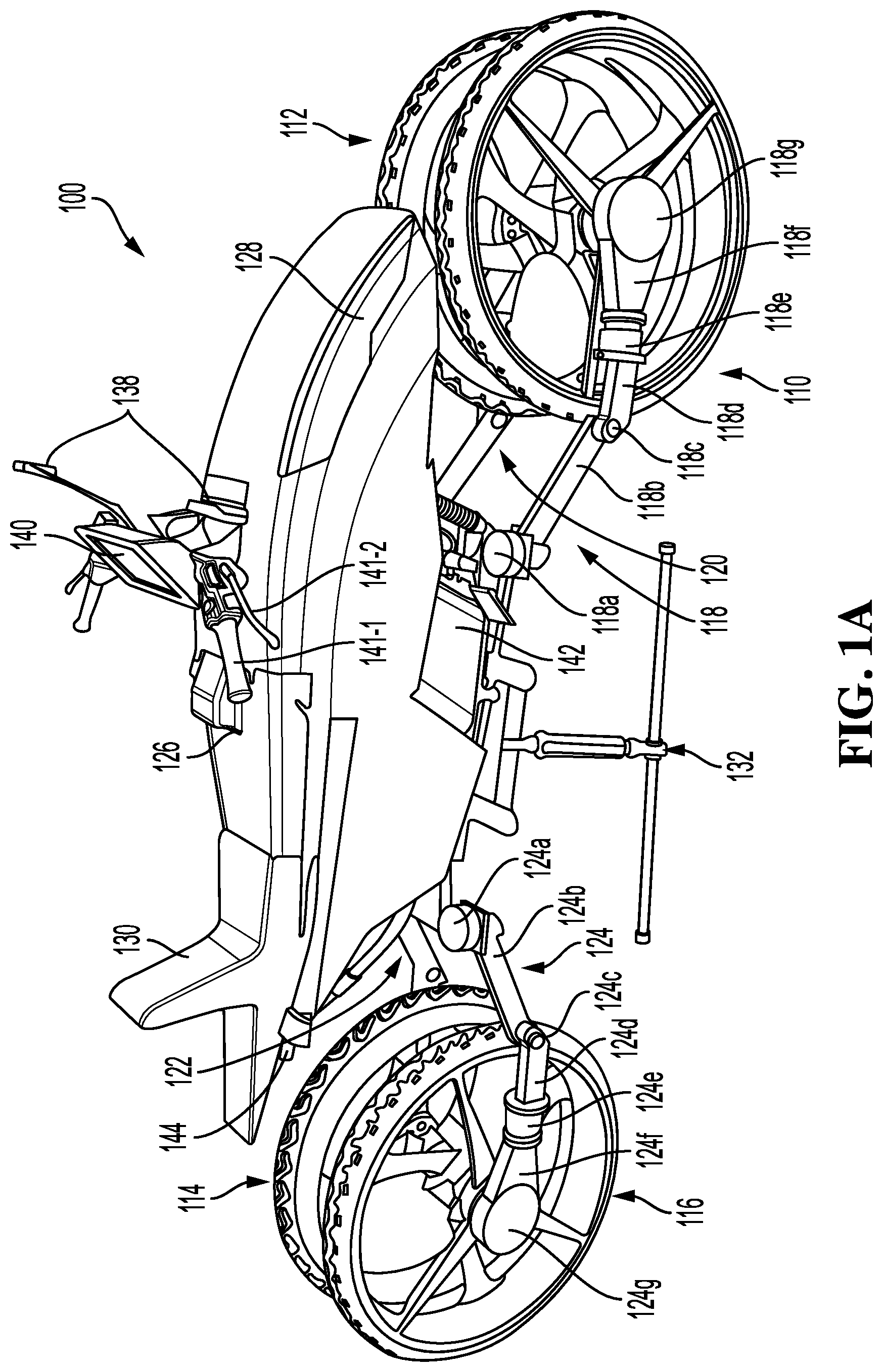 Patent US11772440 Figure 1 – Multi-purpose wheels for use in multi-purpose vehicles