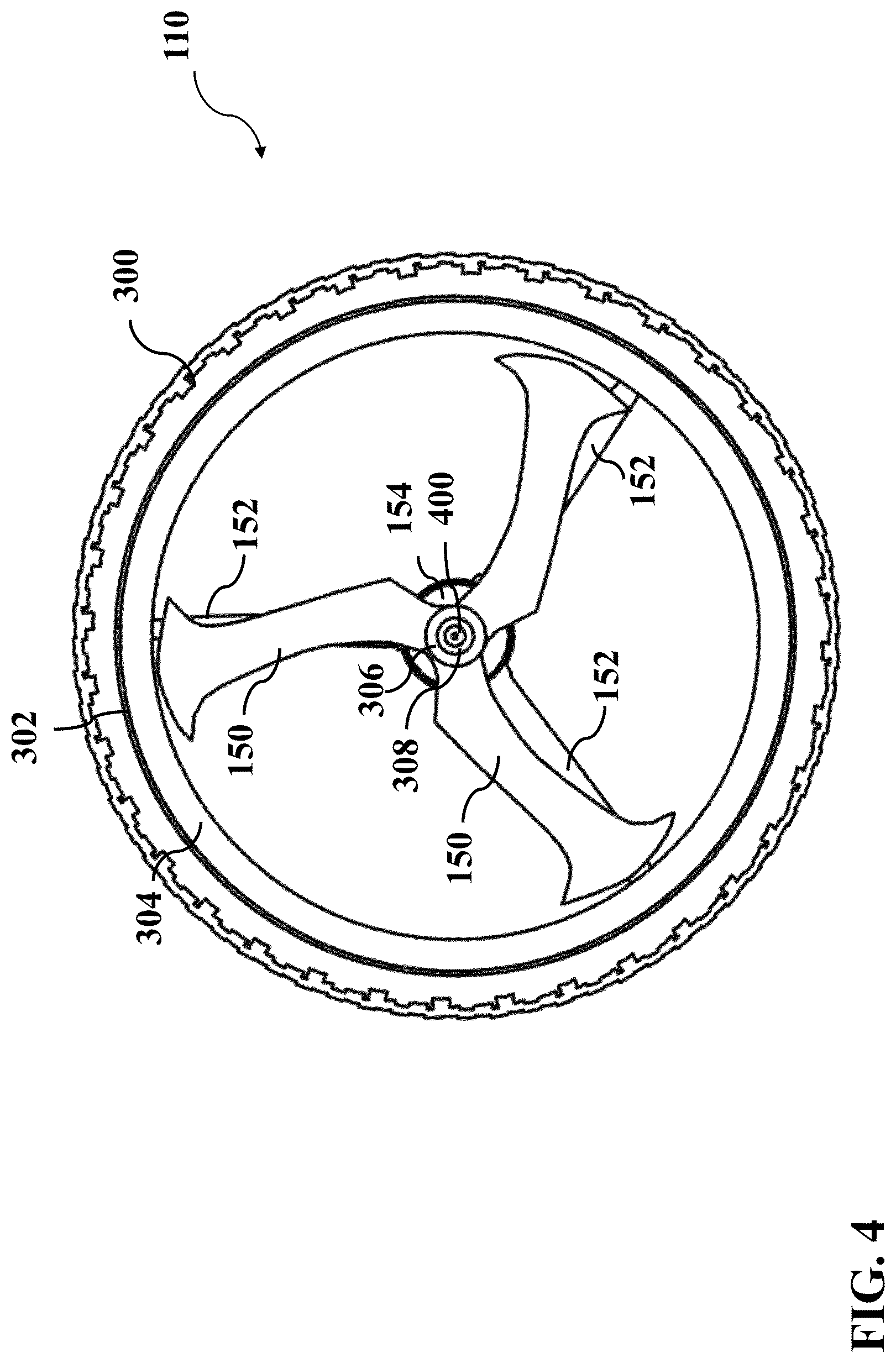 Patent US11772440 Figure 5 – Multi-purpose wheels for use in multi-purpose vehicles
