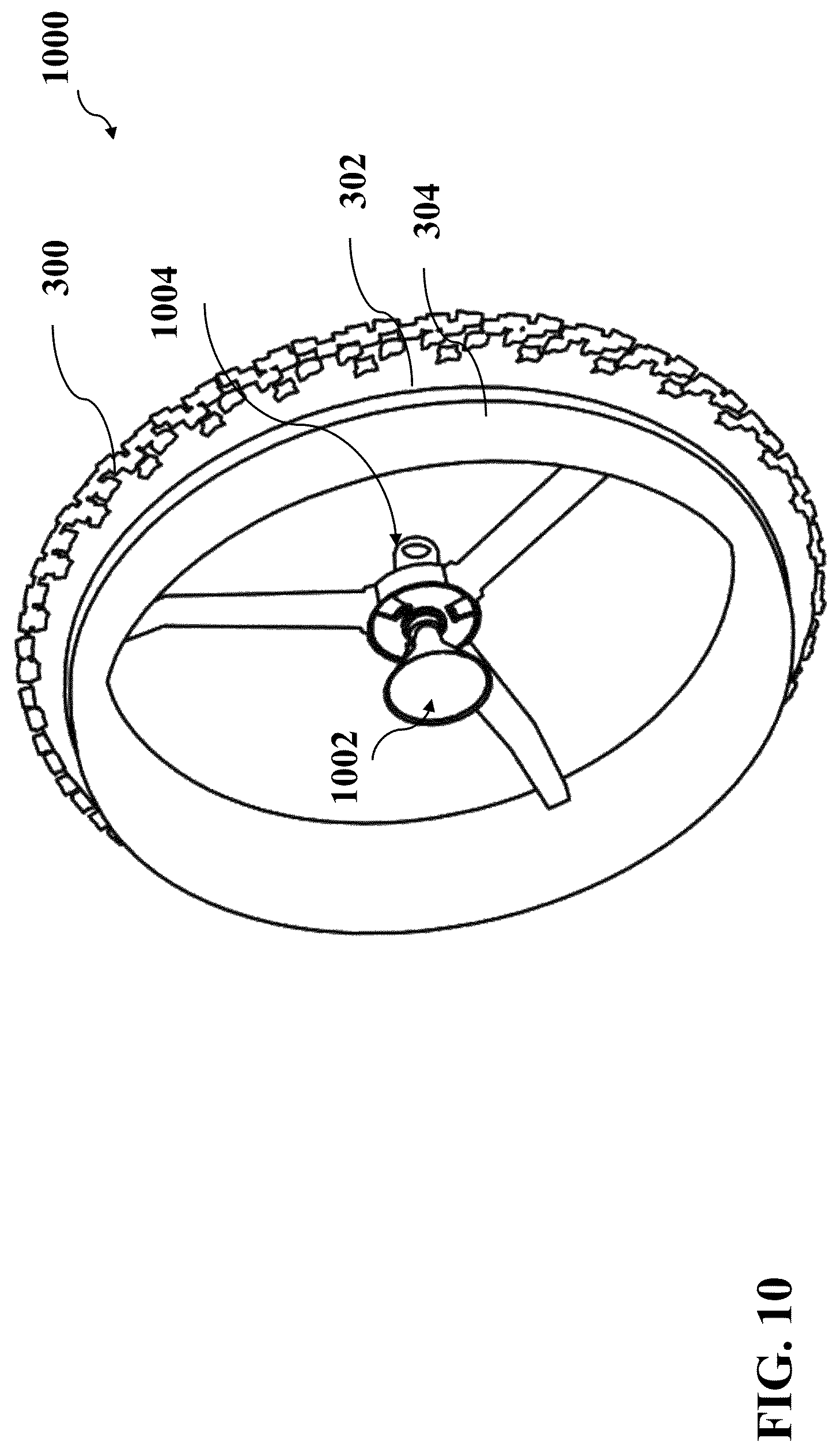 Patent US11772440 Figure 11 – Multi-purpose wheels for use in multi-purpose vehicles