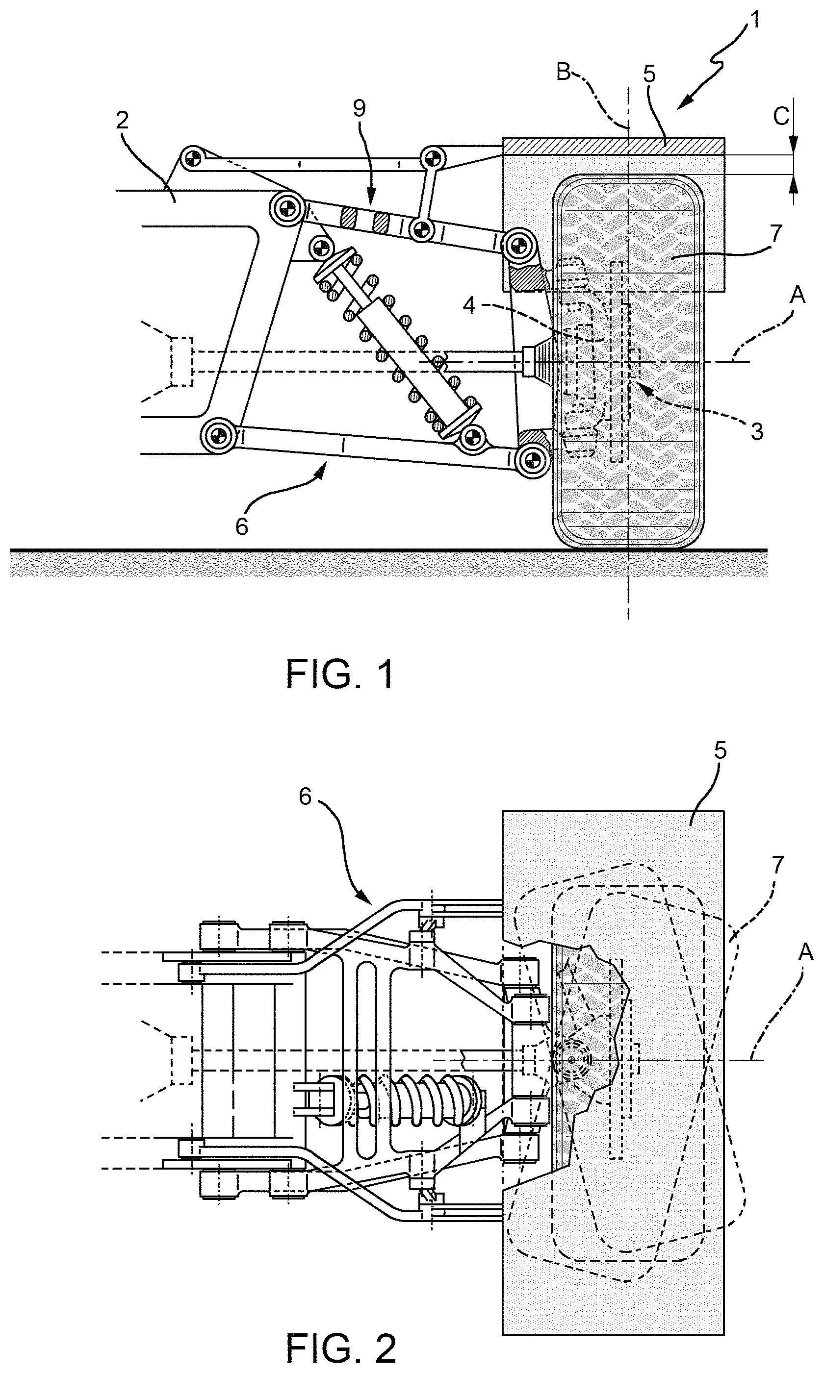 Patent US11772441 Figure 1 – Motor vehicle