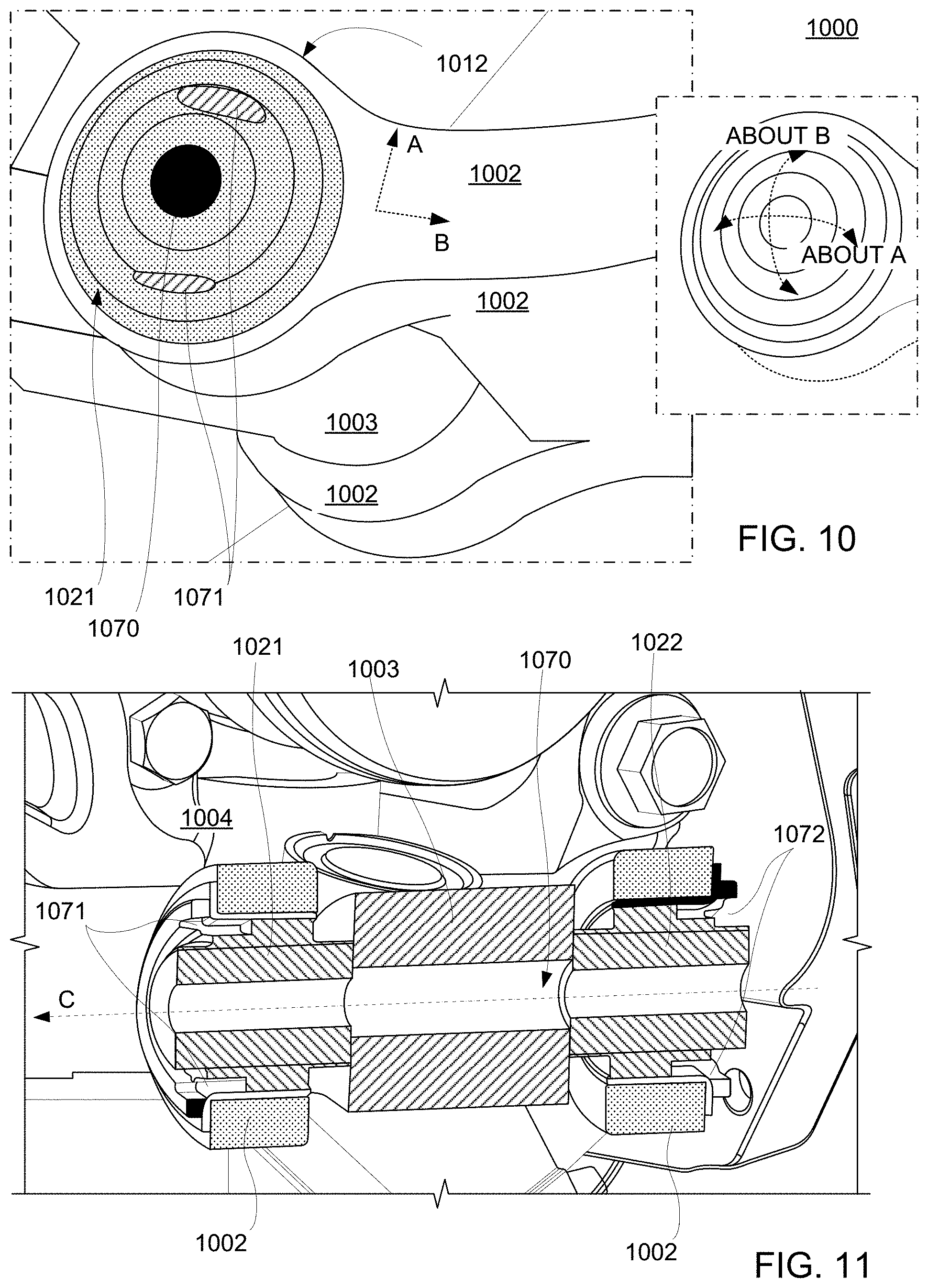 Patent US11772442 Figure 8 – Offset steering axis knuckle system