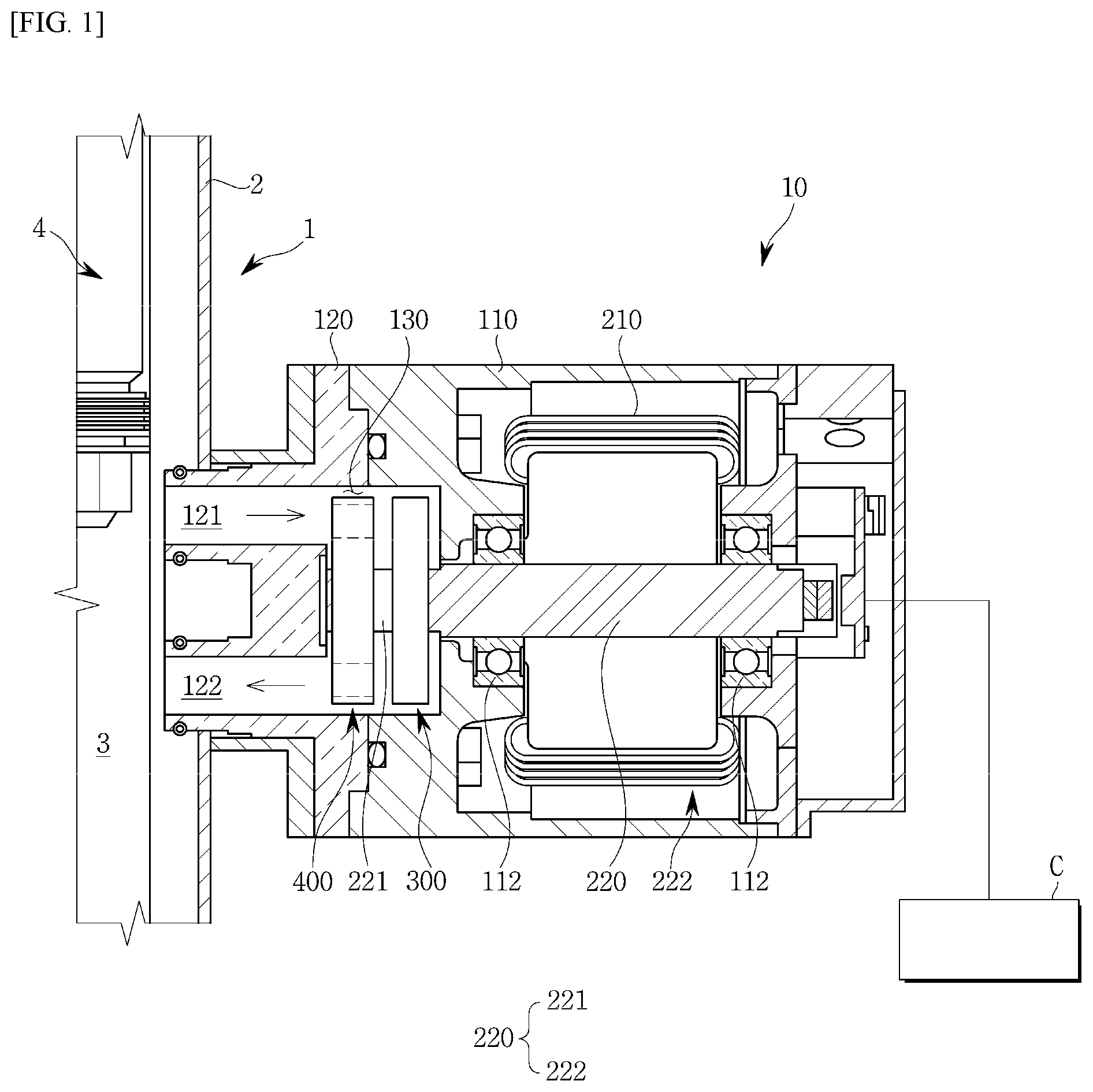 Patent US11772444 Figure 1 – Suspension system
