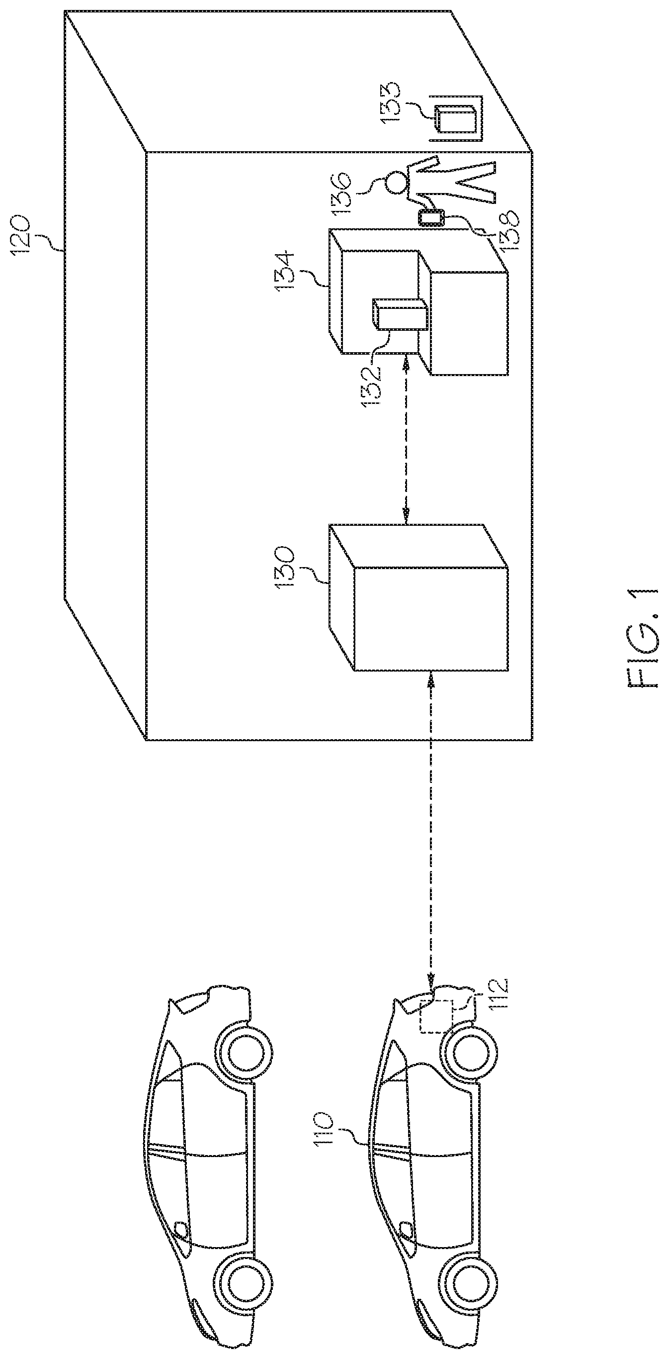 Patent US11772448 Figure 1 – Vehicle systems for controlling temperature of compartments for storing hems
