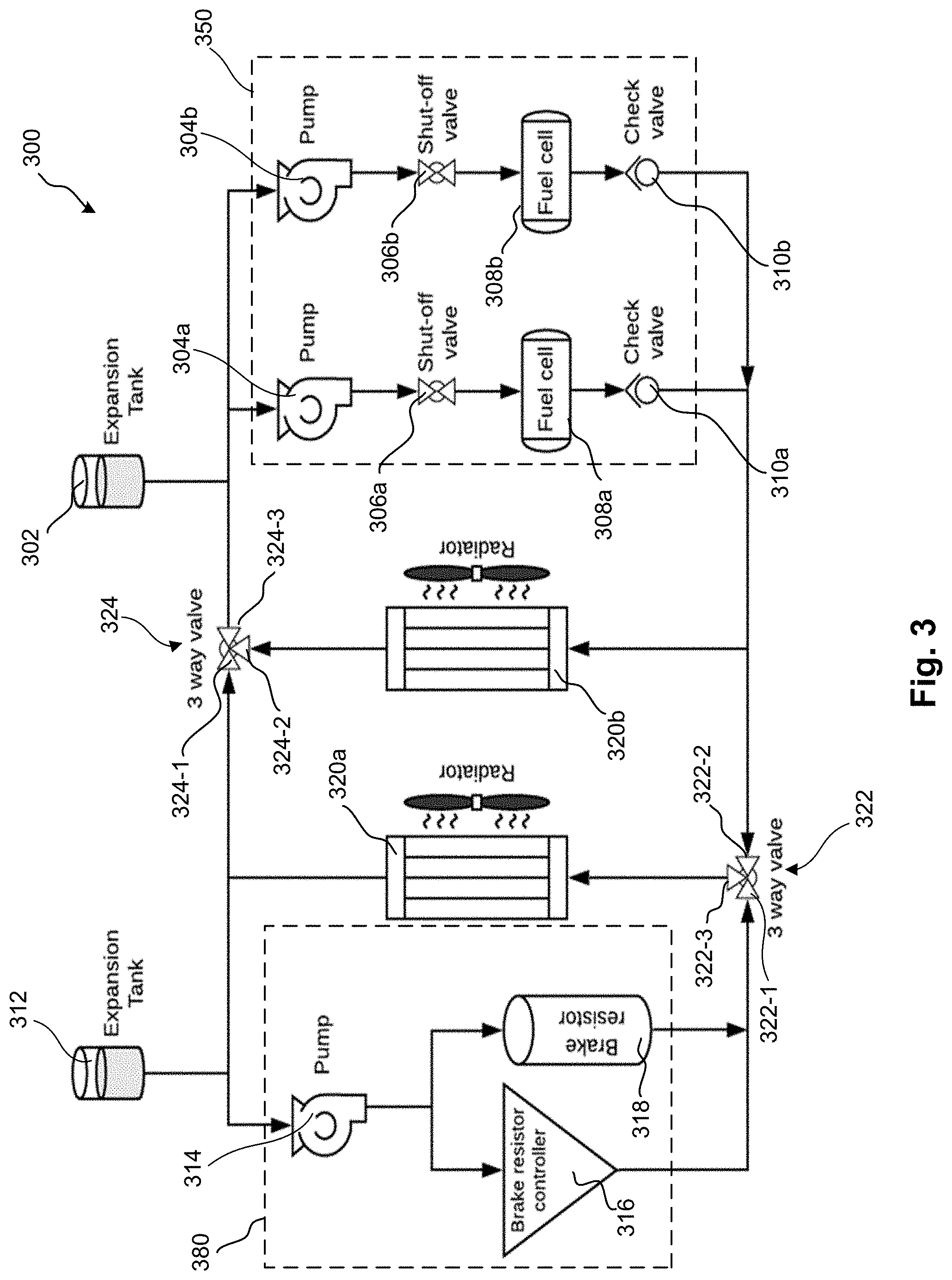 Patent US11772450 Figure 3 – Thermal management systems and methods with heating component