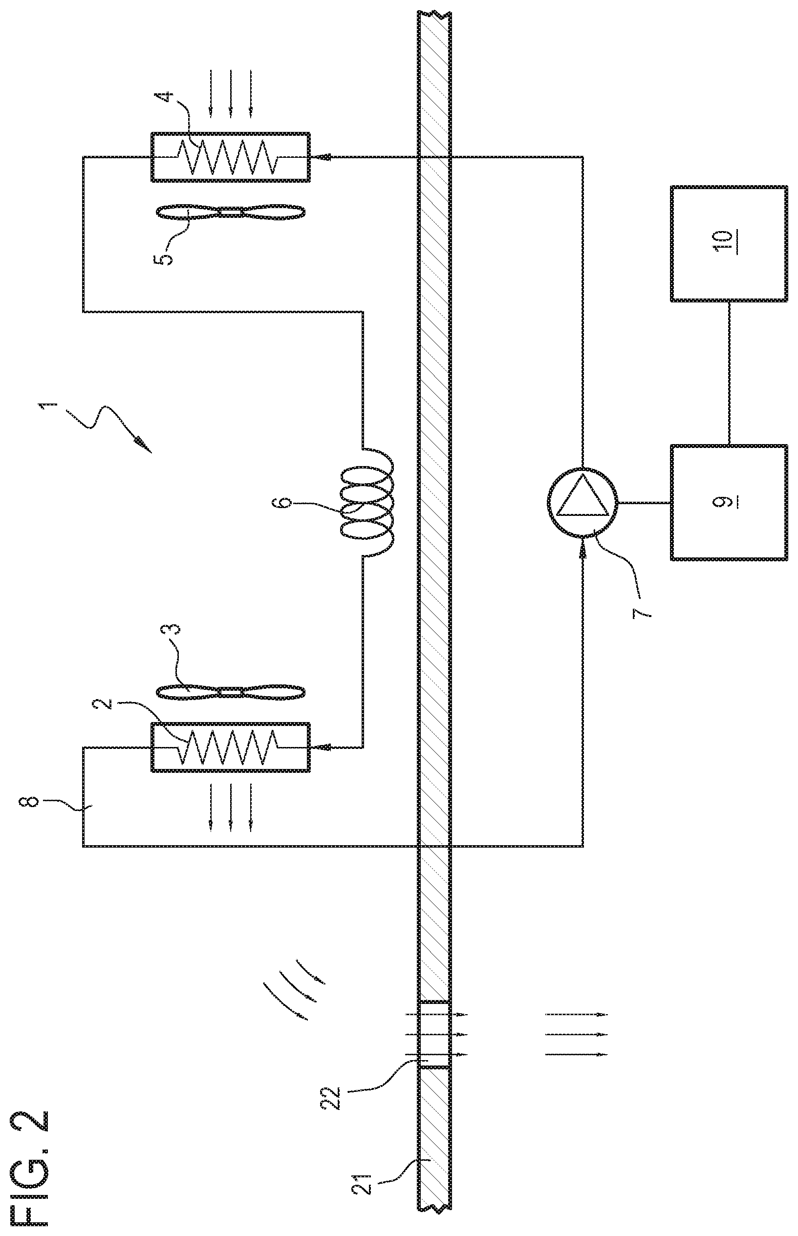 Patent US11772452 Figure 2 – Air conditioning apparatus for recreational vehicles