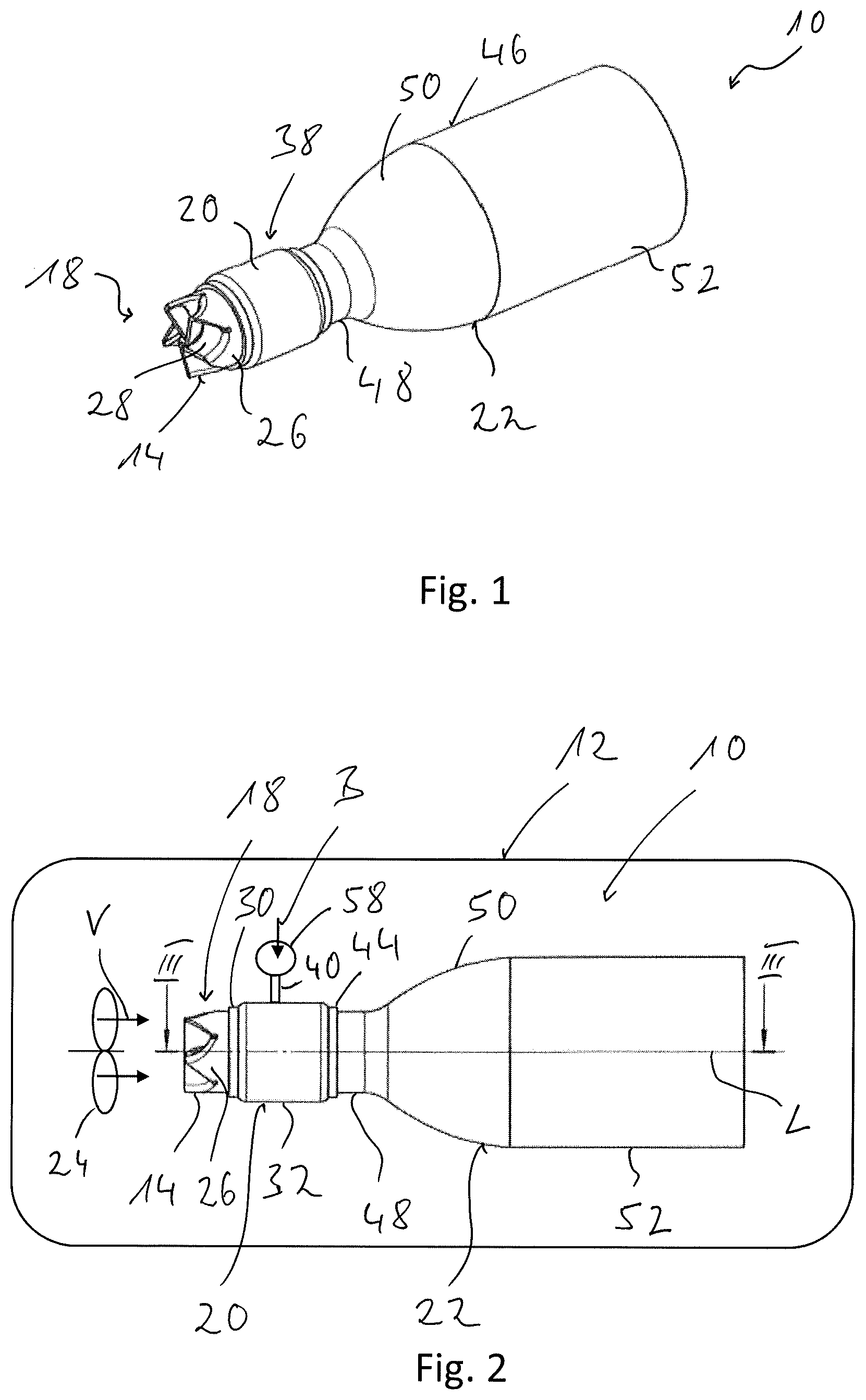 Patent US11772455 Figure 1 – Combustion chamber assembly unit for a fuel-operated vehicle heater