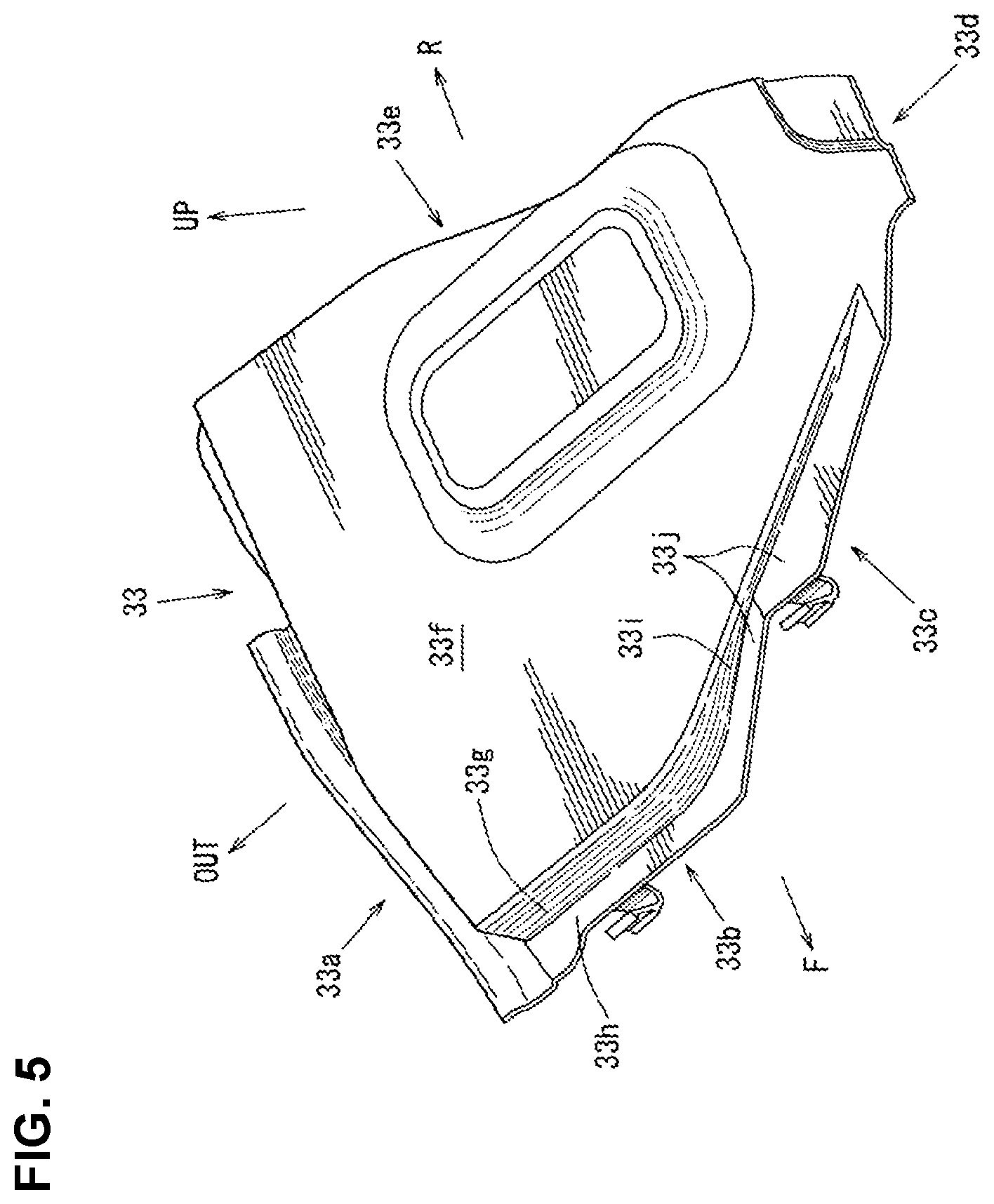 Patent US11772457 Figure 5 – Cowl grille structure of vehicle