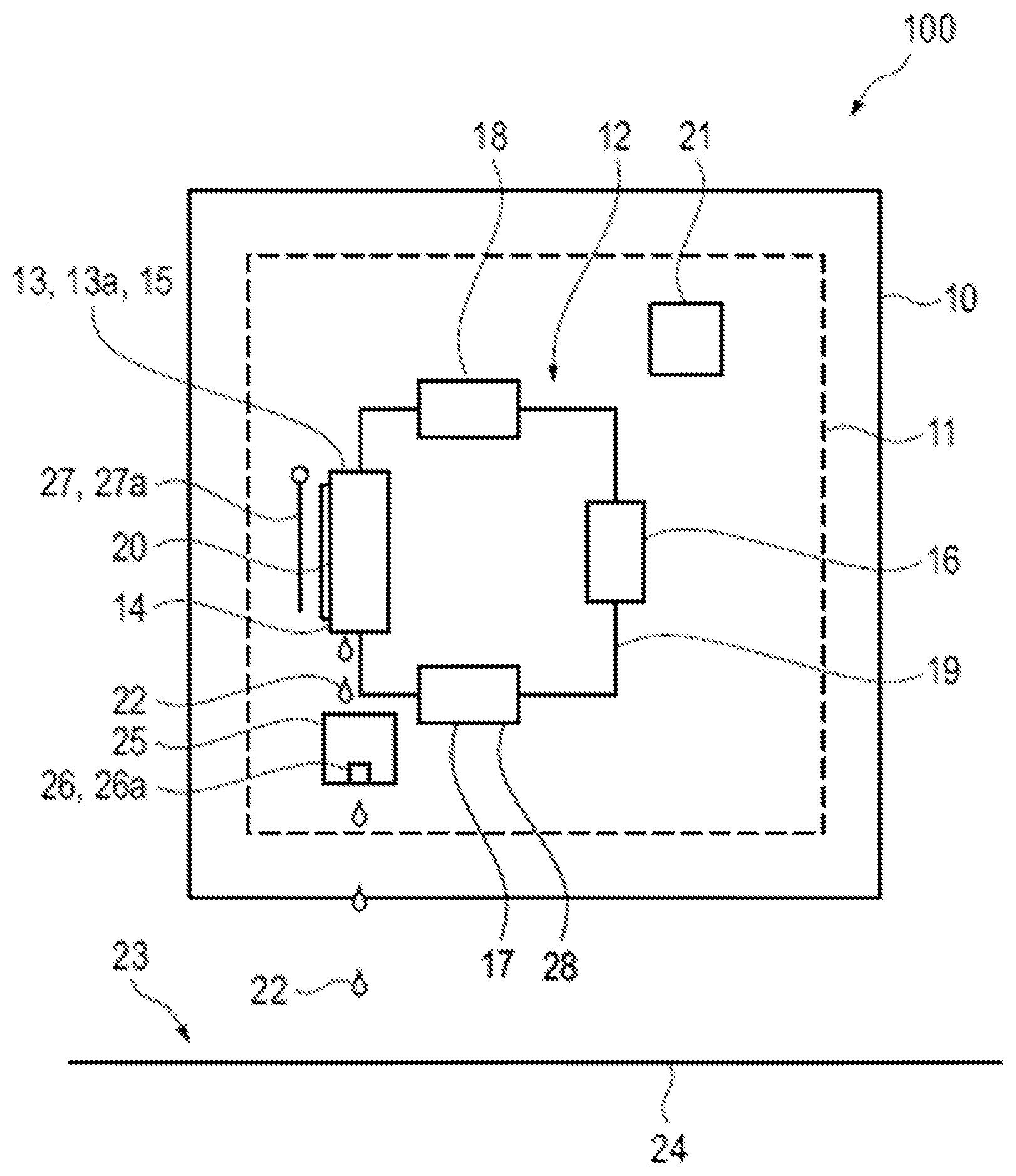 Patent US11772458 Figure 1 – Method of de-icing a heat exchanger of a motor vehicle and motor vehicle with a heat exchanger