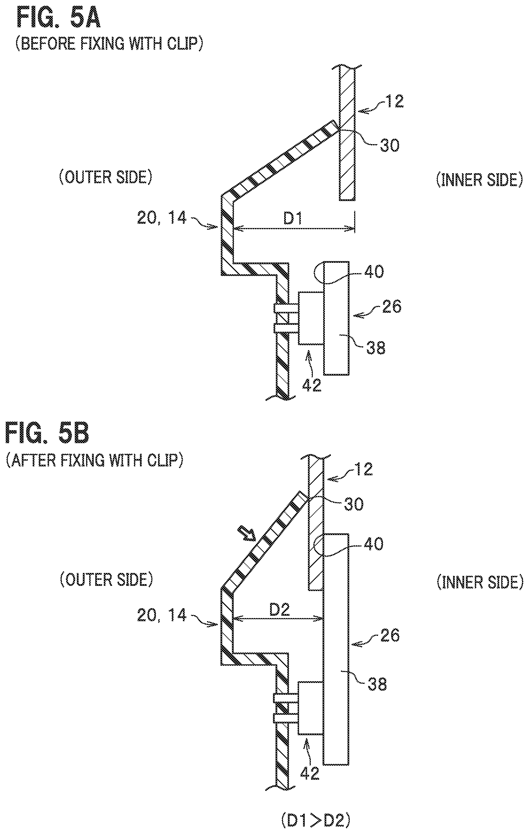 Patent US11772464 Figure 5 – Door structure and method of assembling vehicle door