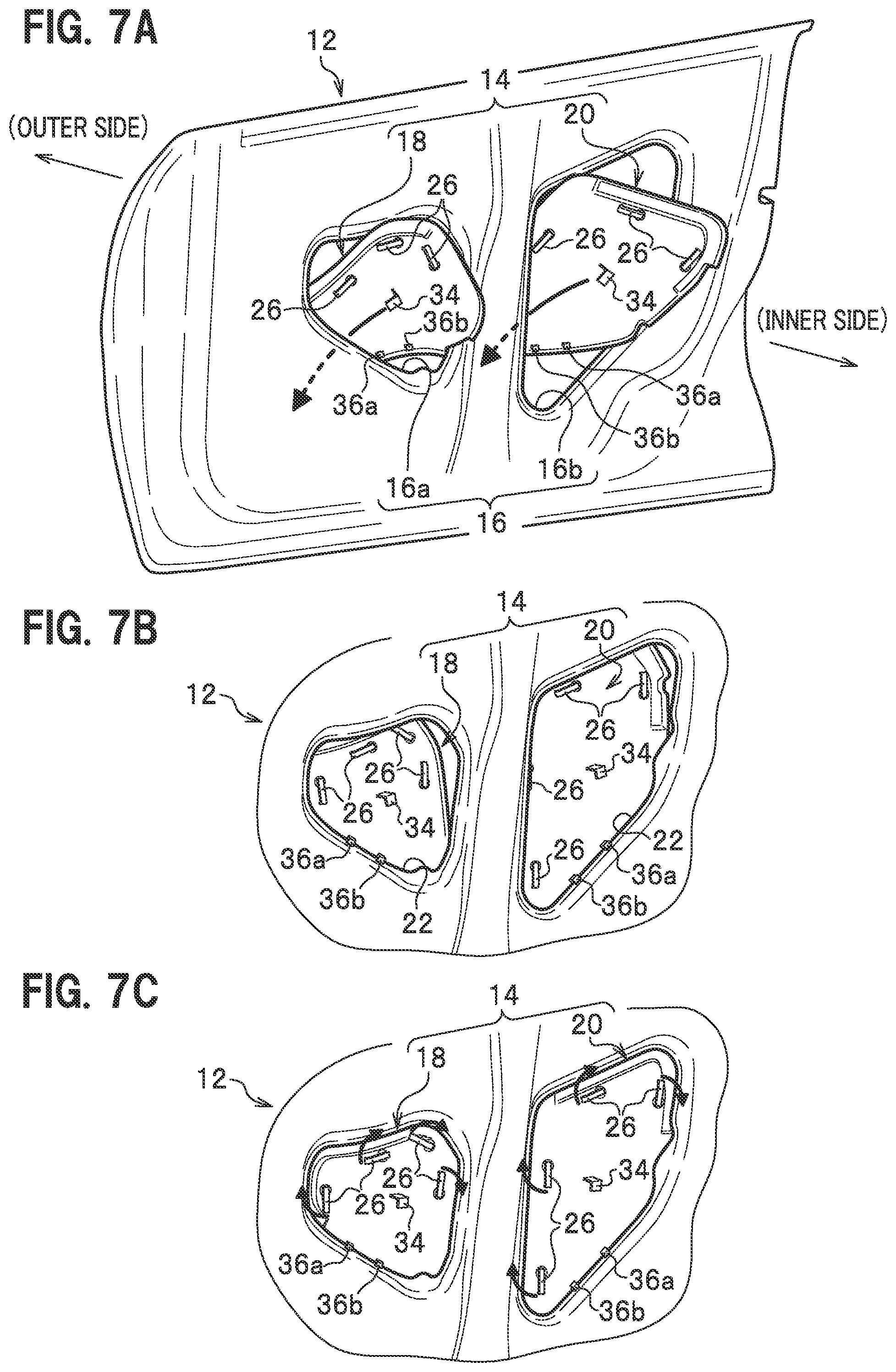 Patent US11772464 Figure 7 – Door structure and method of assembling vehicle door