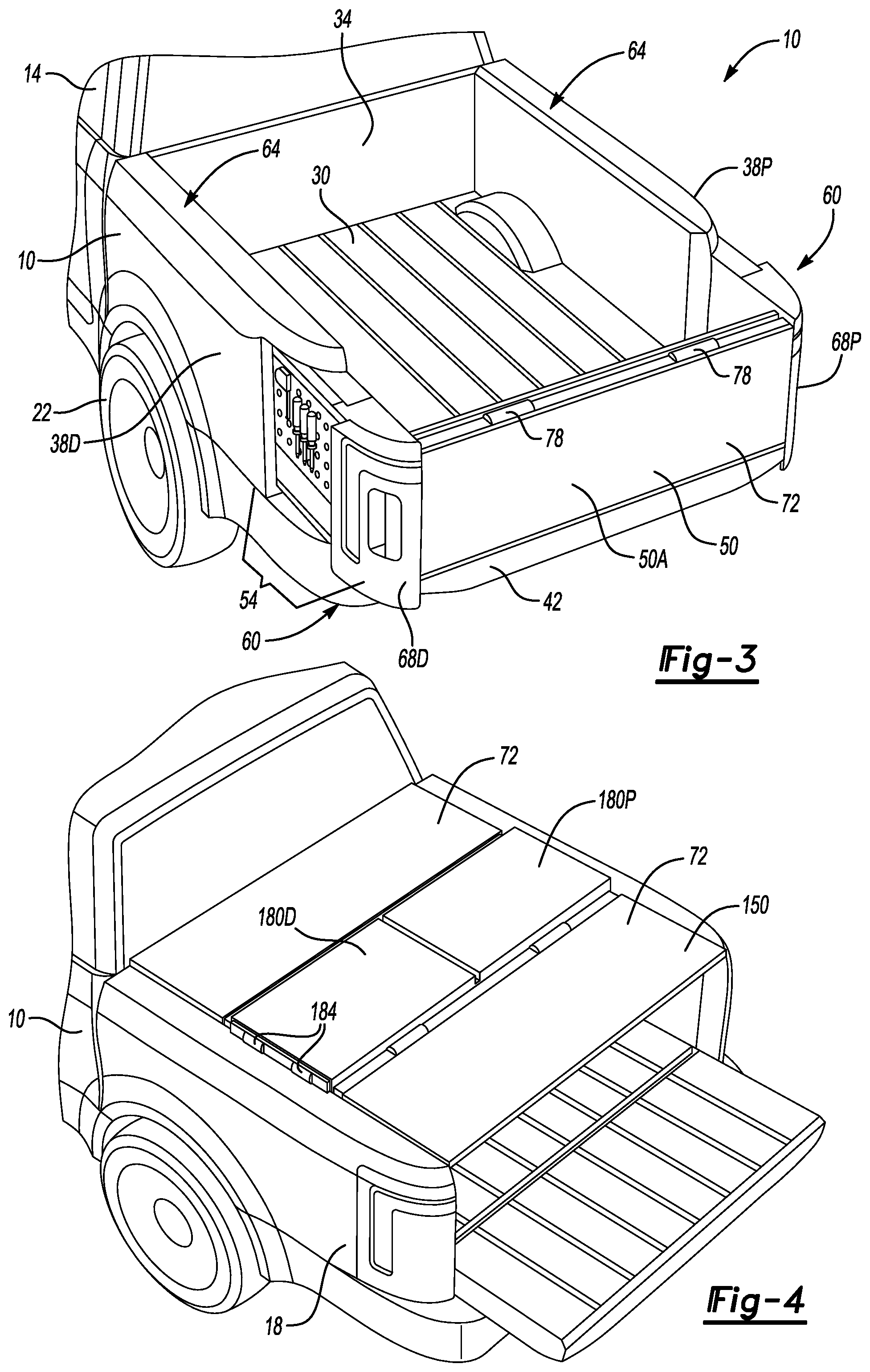 Patent US11772468 Figure 2 – Cargo bed covering and enclosing assembly
