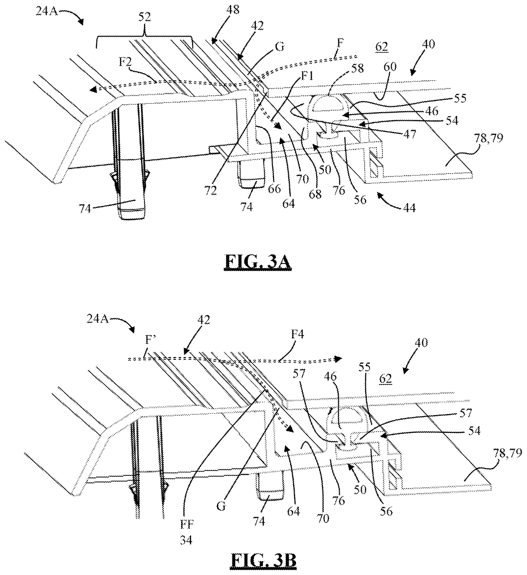 Patent US11772469 Figure 2 – Tonneau cover assembly with a fluid management system