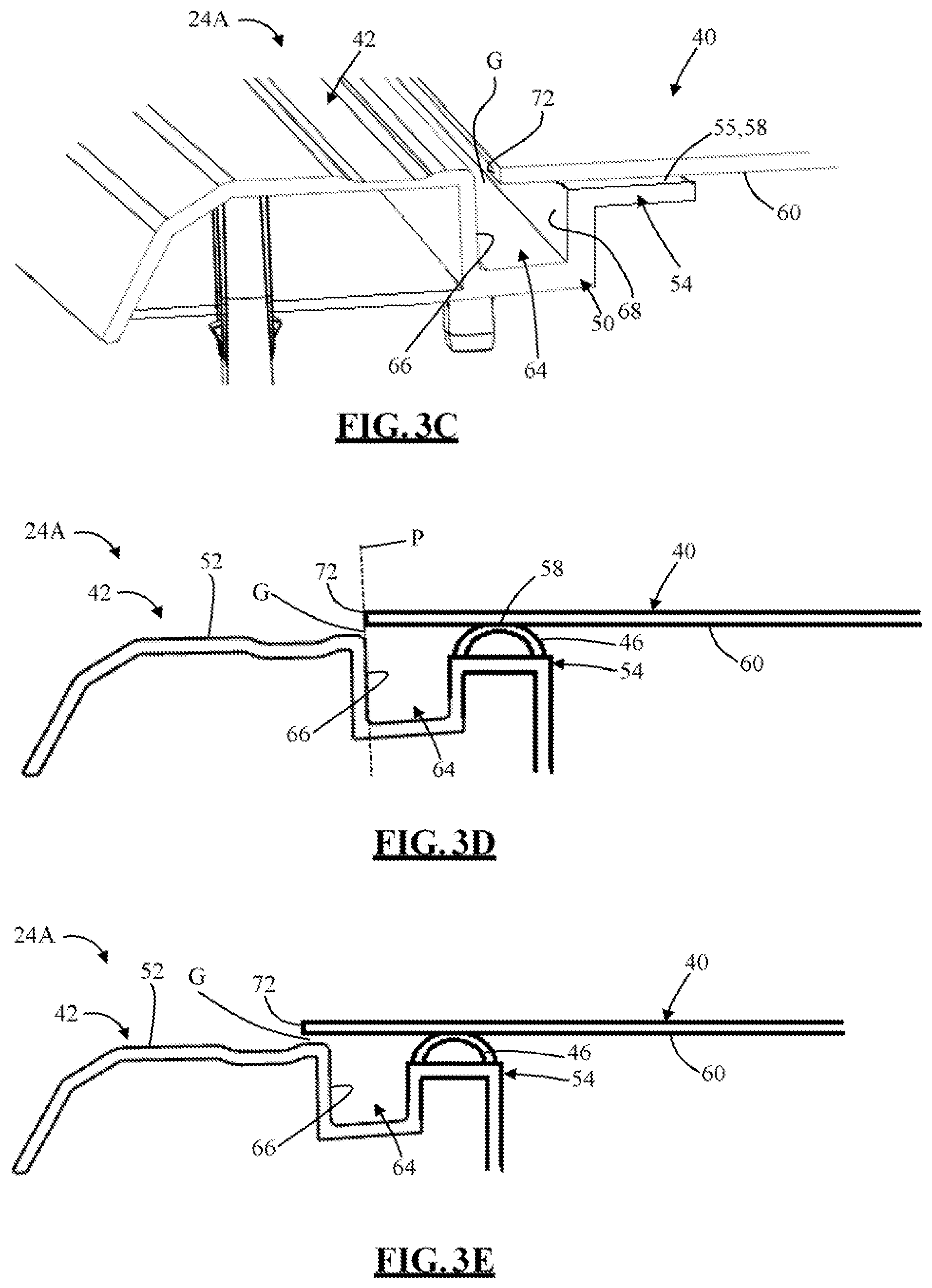 Patent US11772469 Figure 3 – Tonneau cover assembly with a fluid management system